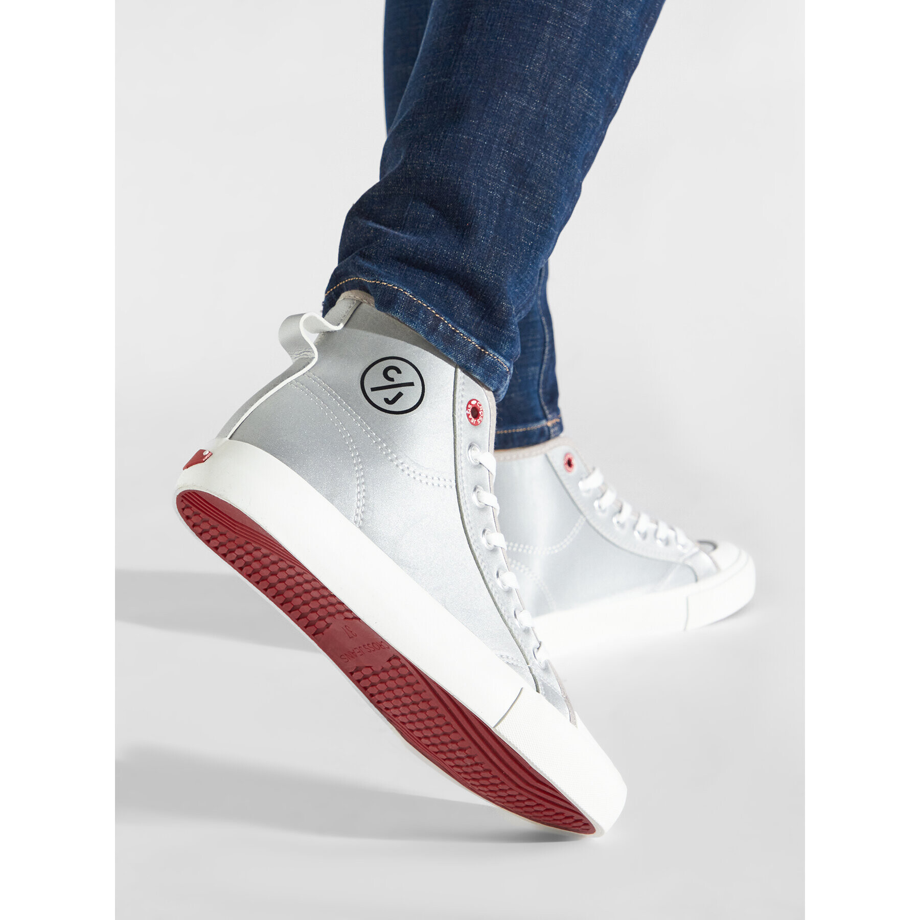 Cross Jeans Кецове JJ2R4057C Сив - Pepit.bg