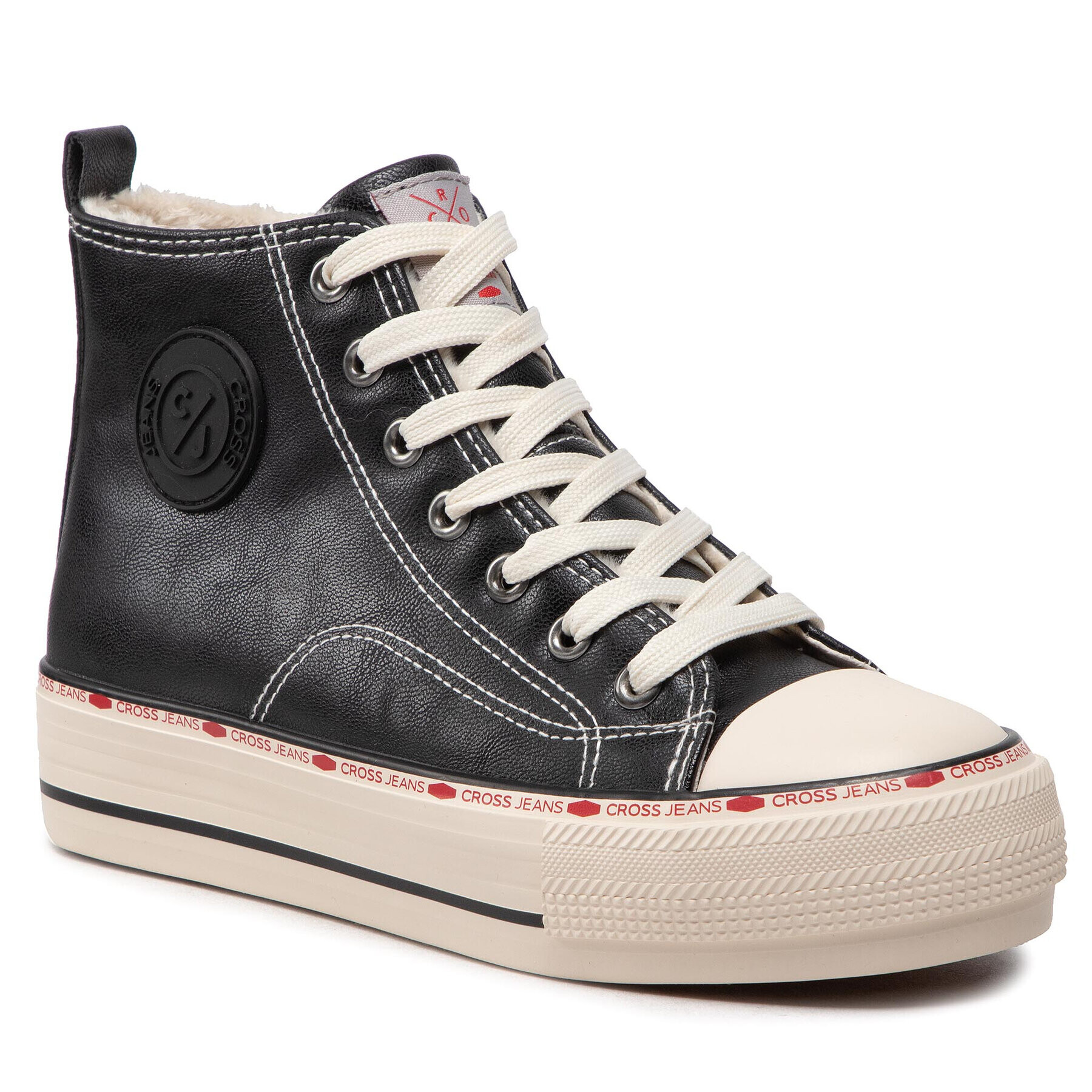 Cross Jeans Кецове KK2R4042C Черен - Pepit.bg