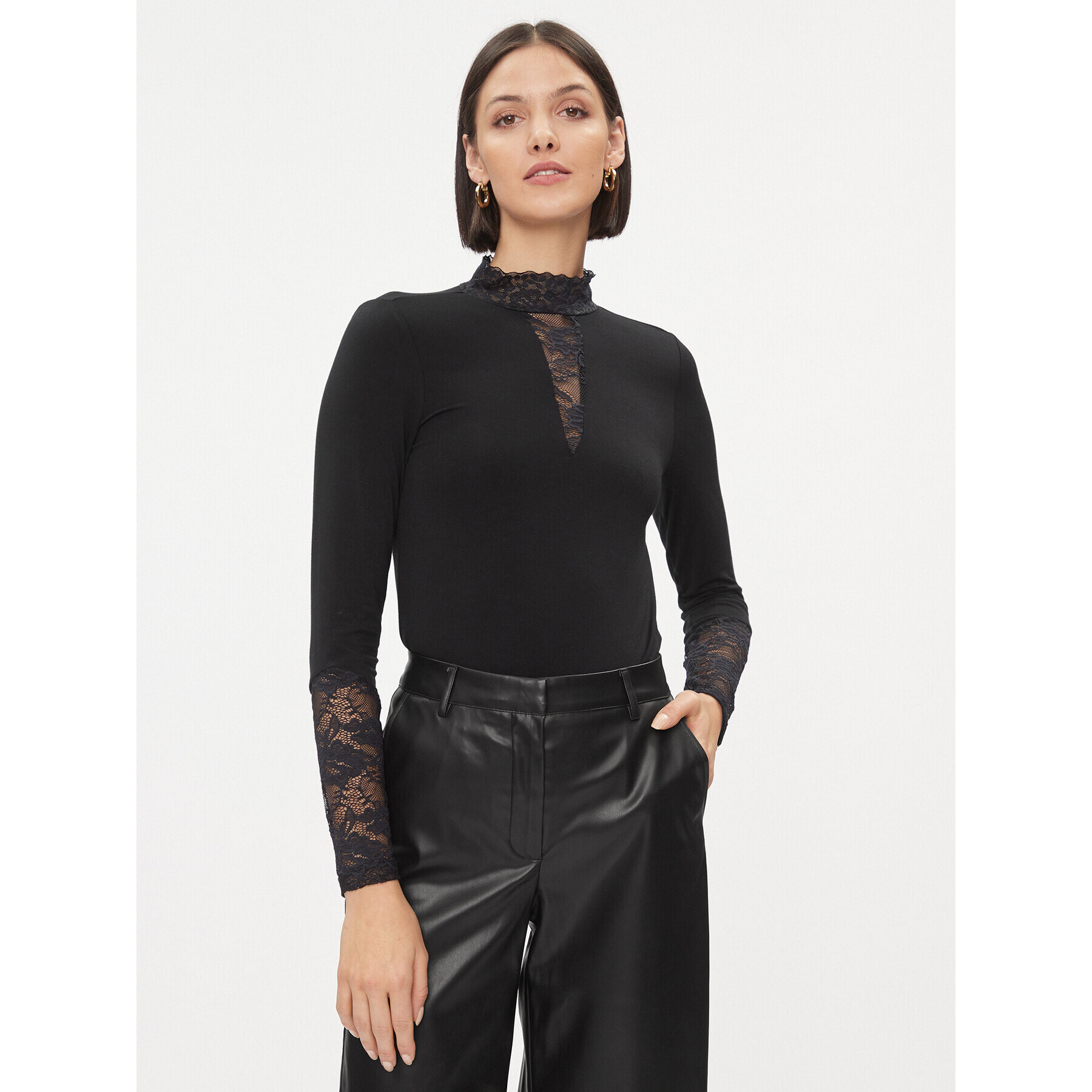 Culture Блуза Cupoppy 50102691 Черен Slim Fit - Pepit.bg