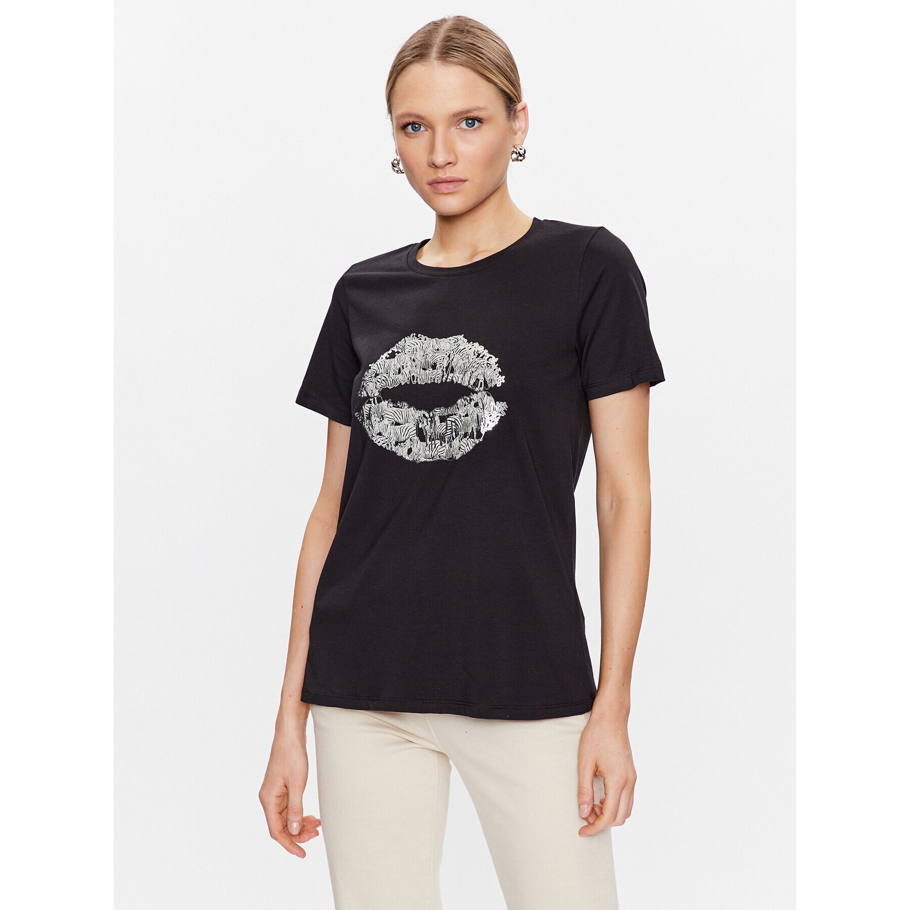 Culture Тишърт Gith 50109292 Черен Relaxed Fit - Pepit.bg