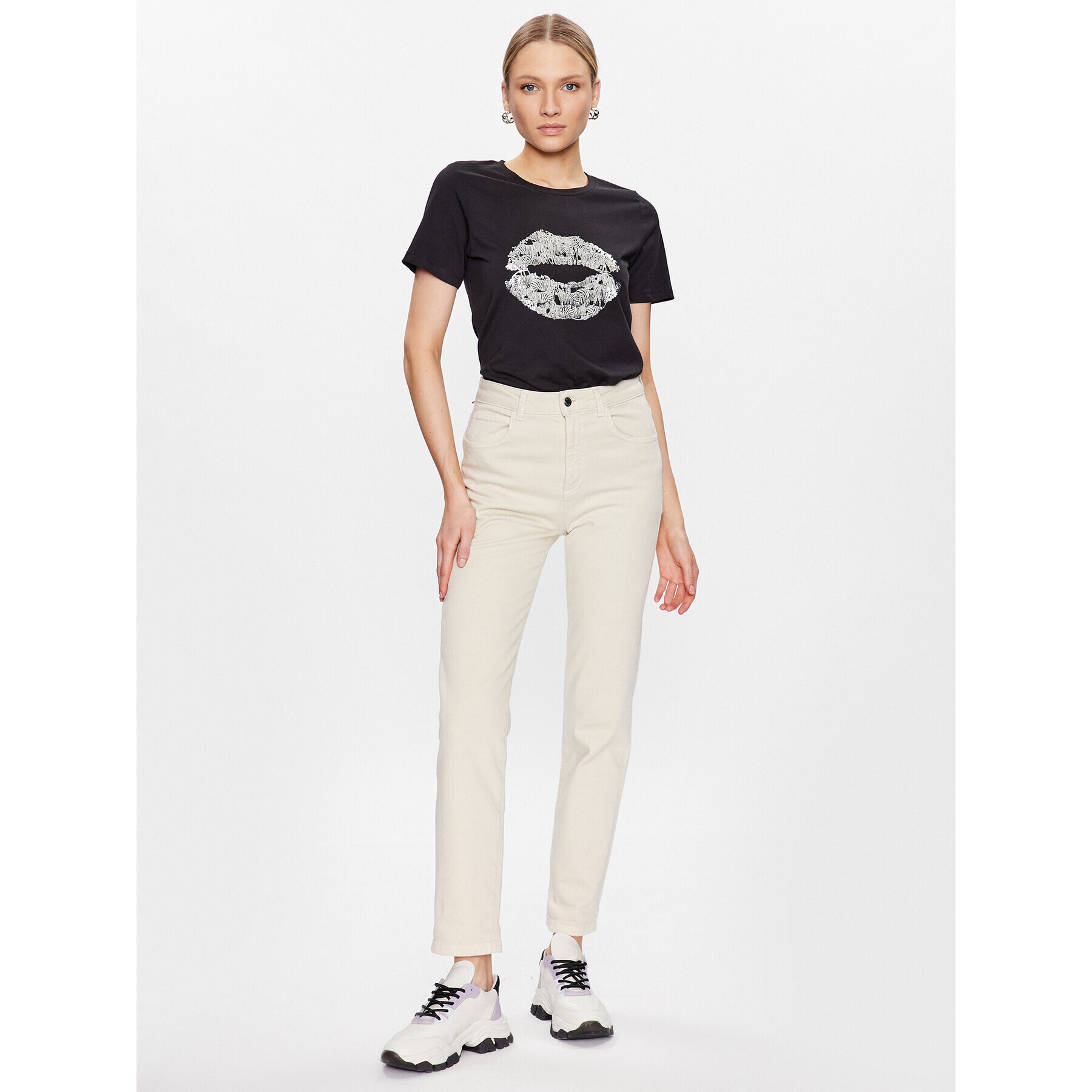 Culture Тишърт Gith 50109292 Черен Relaxed Fit - Pepit.bg