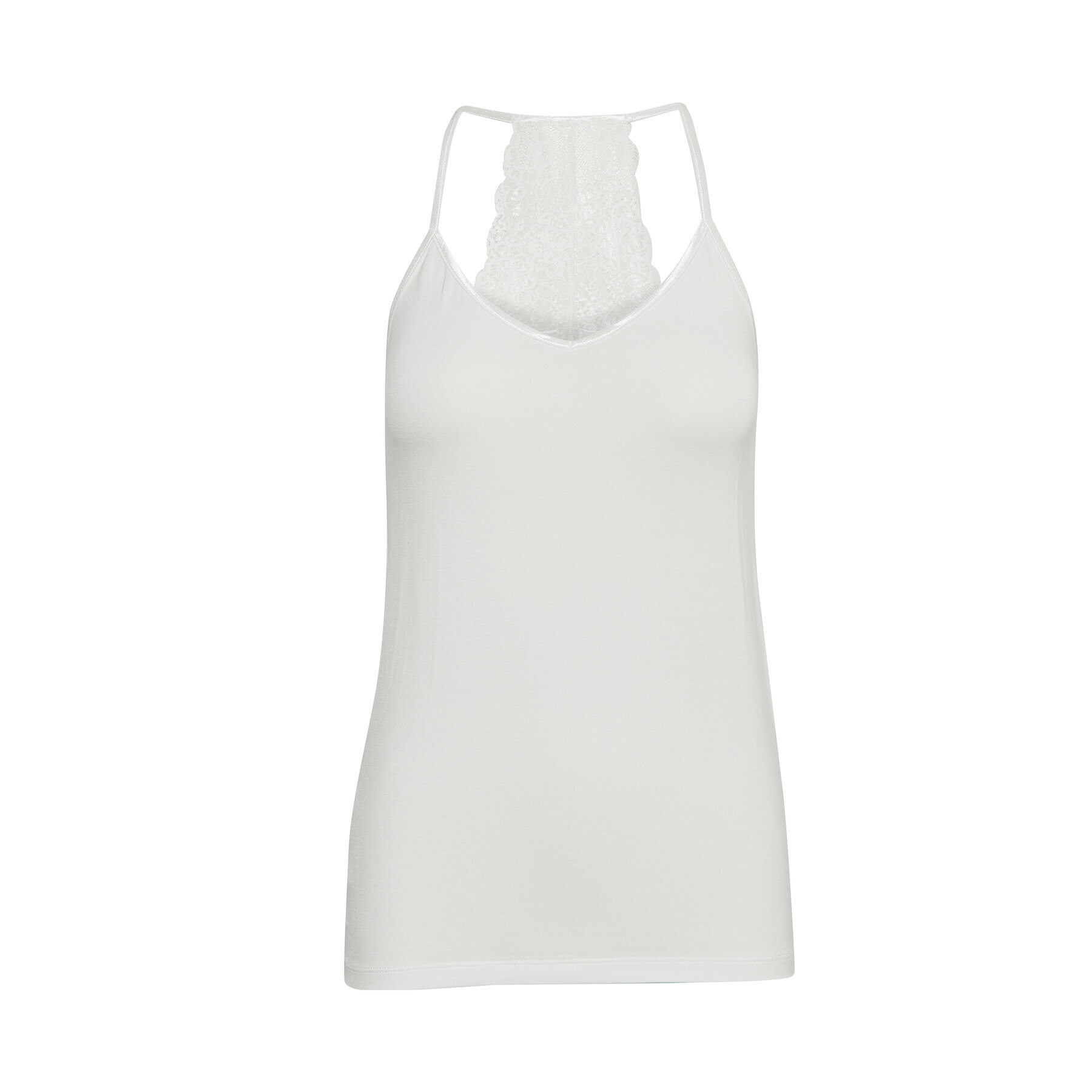 Culture топ Poppy 50102685 Бял Slim Fit - Pepit.bg