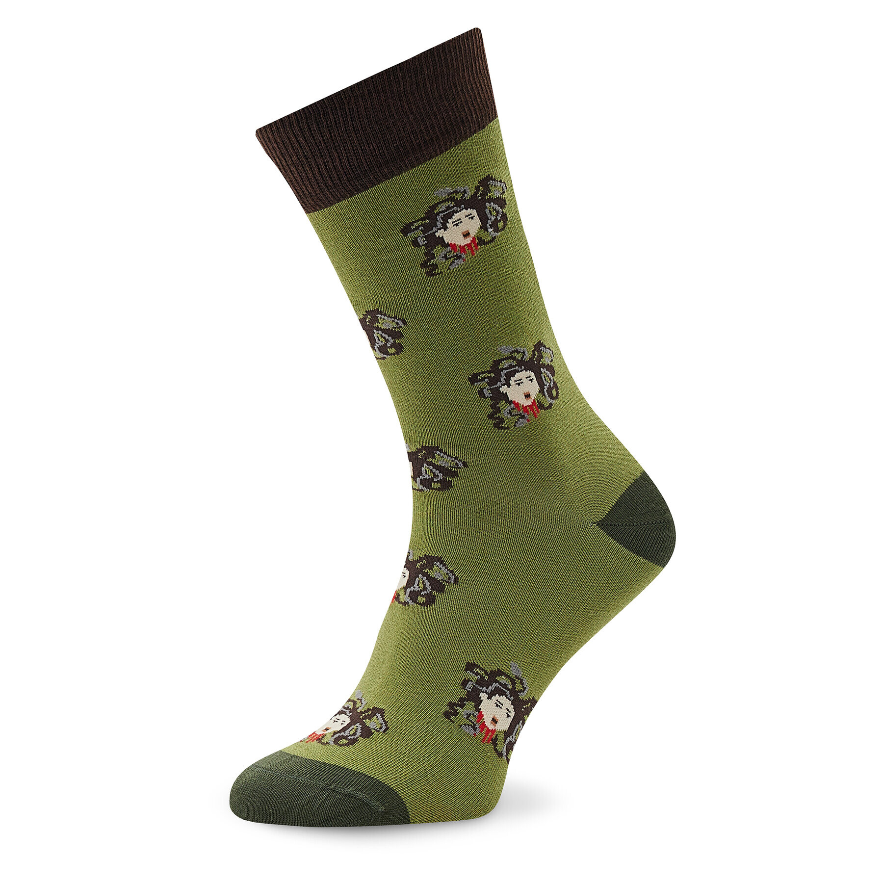 Curator Socks Дълги чорапи unisex Medusa Зелен - Pepit.bg