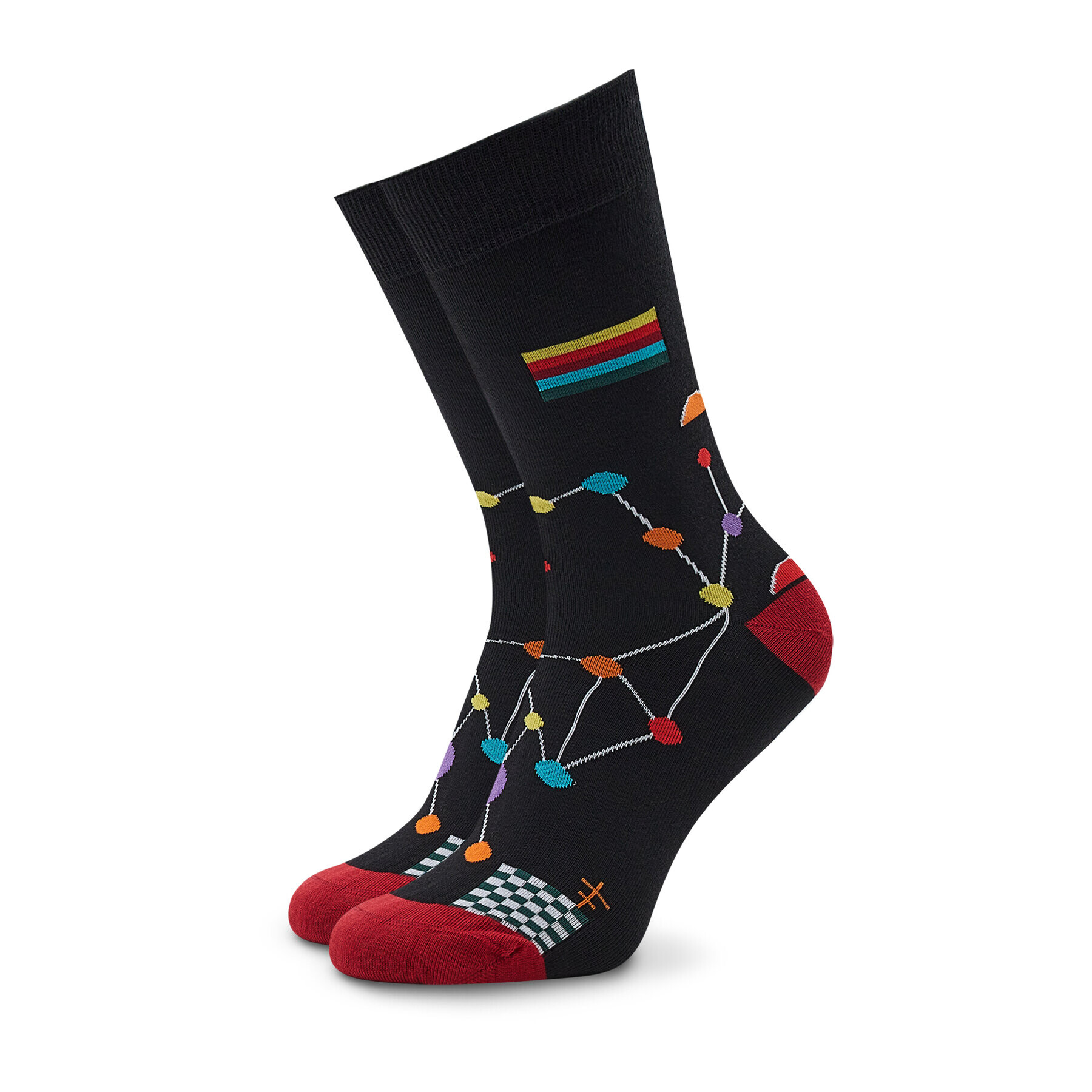 Curator Socks Дълги чорапи unisex Network Черен - Pepit.bg