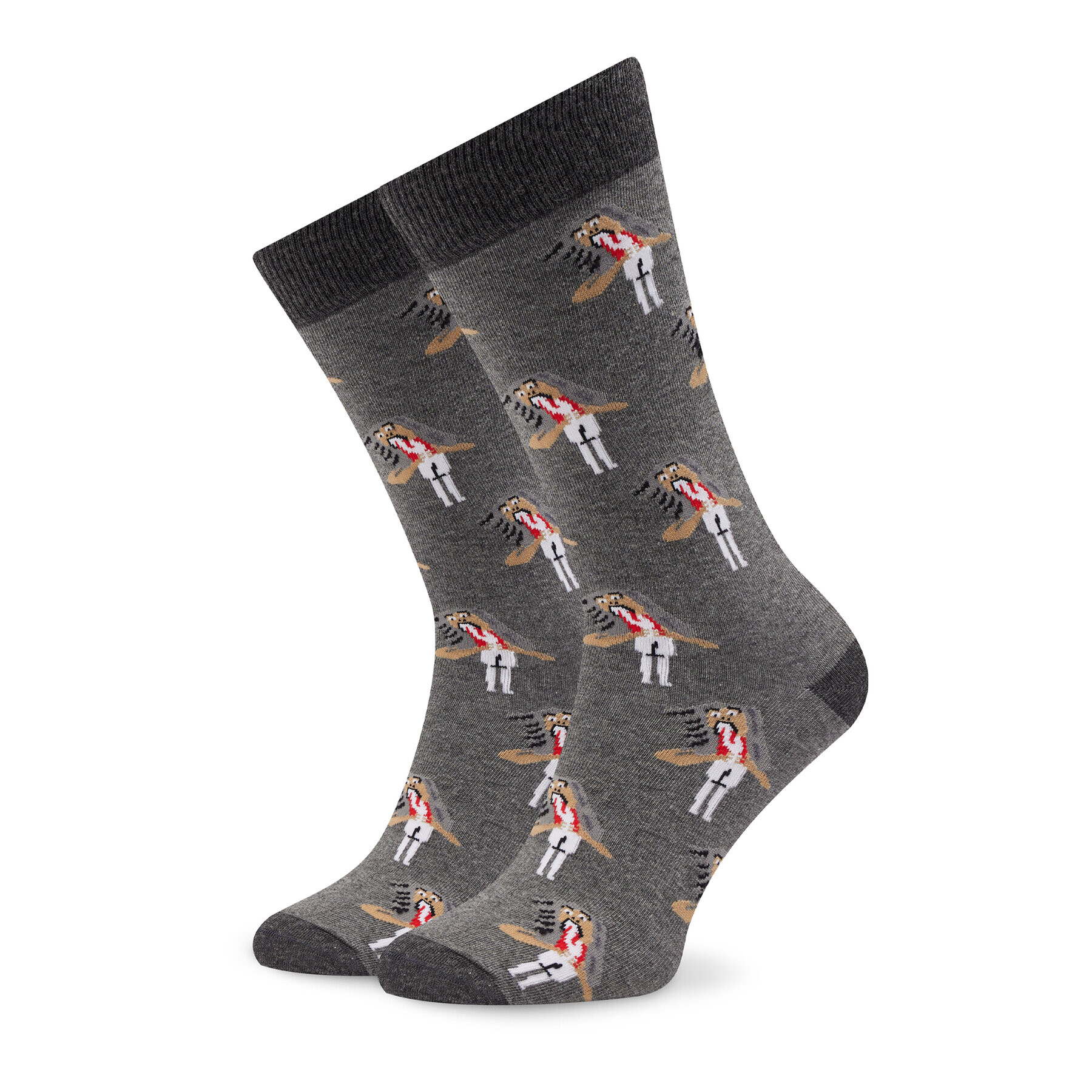 Curator Socks Дълги чорапи unisex Saturn Сив - Pepit.bg