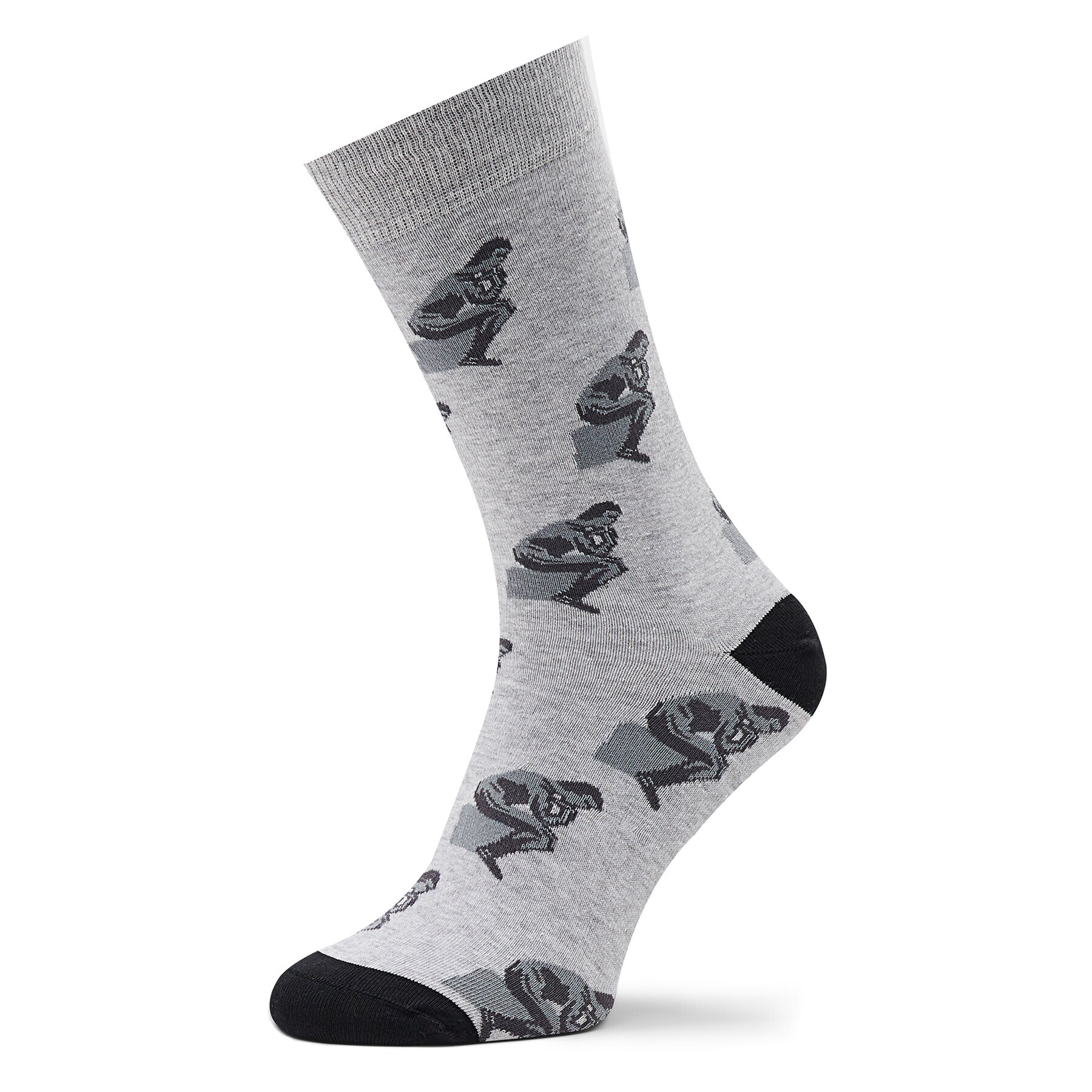 Curator Socks Дълги чорапи unisex Thinker Сив - Pepit.bg