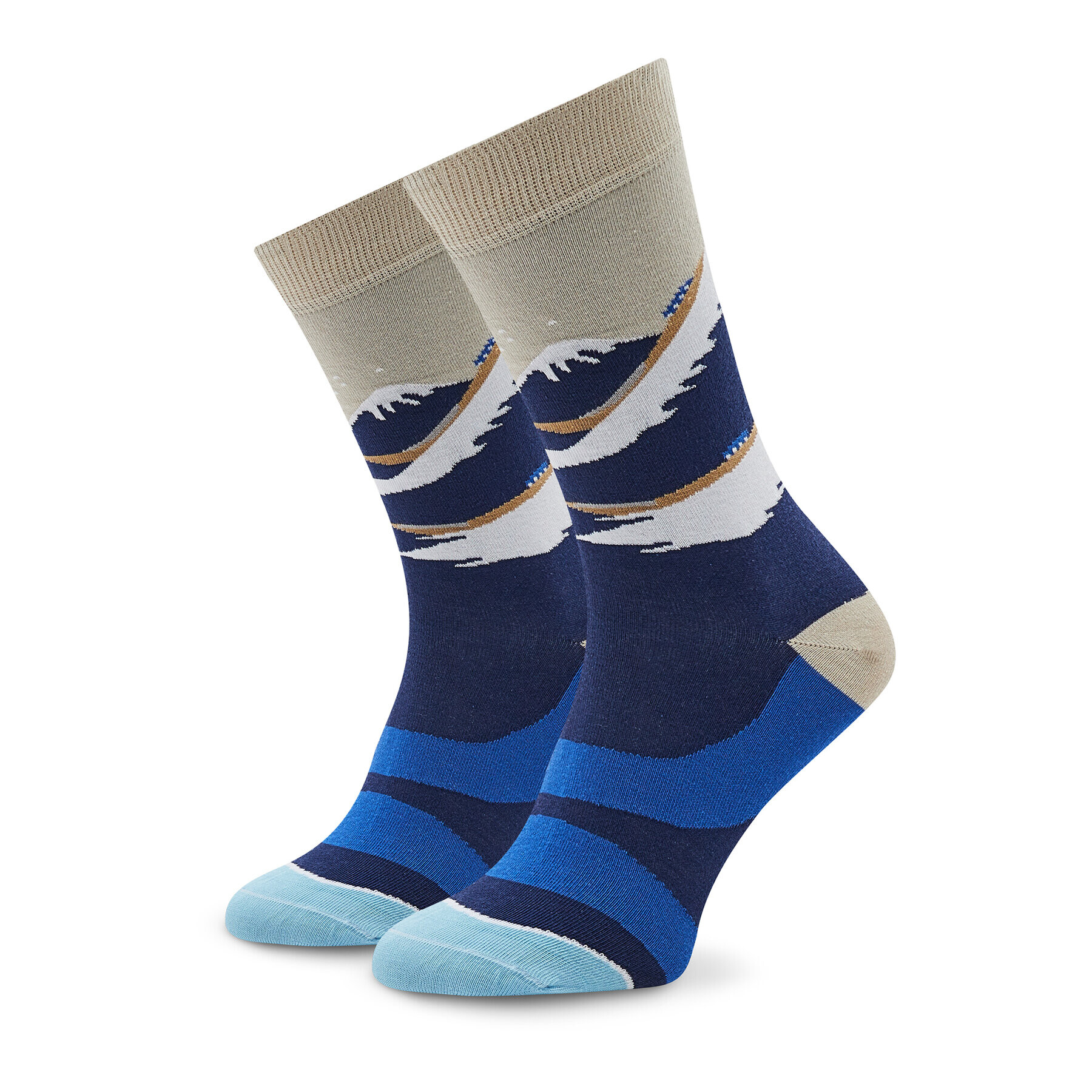 Curator Socks Дълги чорапи unisex Wave Цветен - Pepit.bg