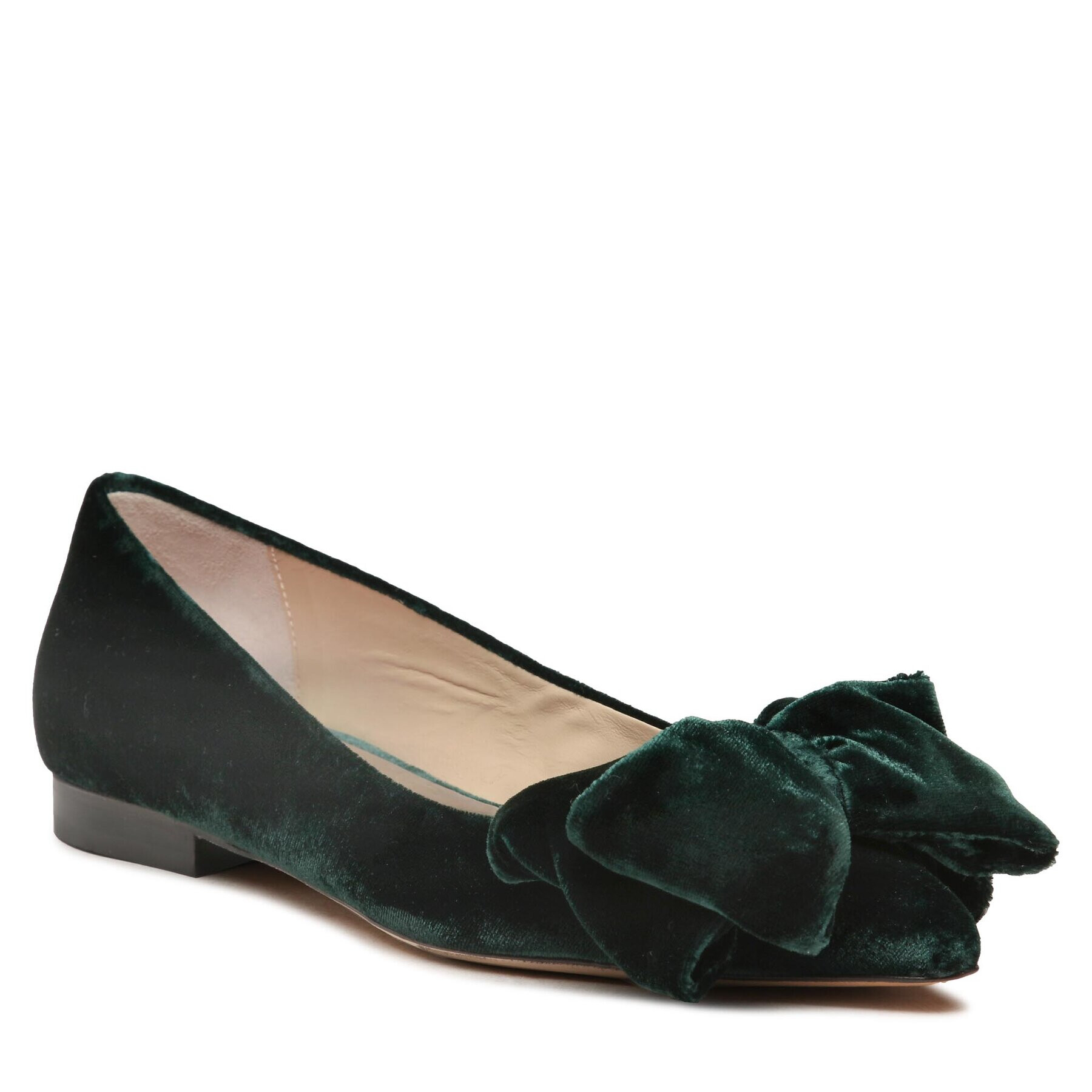 Custommade Балеринки Annabella Velvet 998620019 Зелен - Pepit.bg