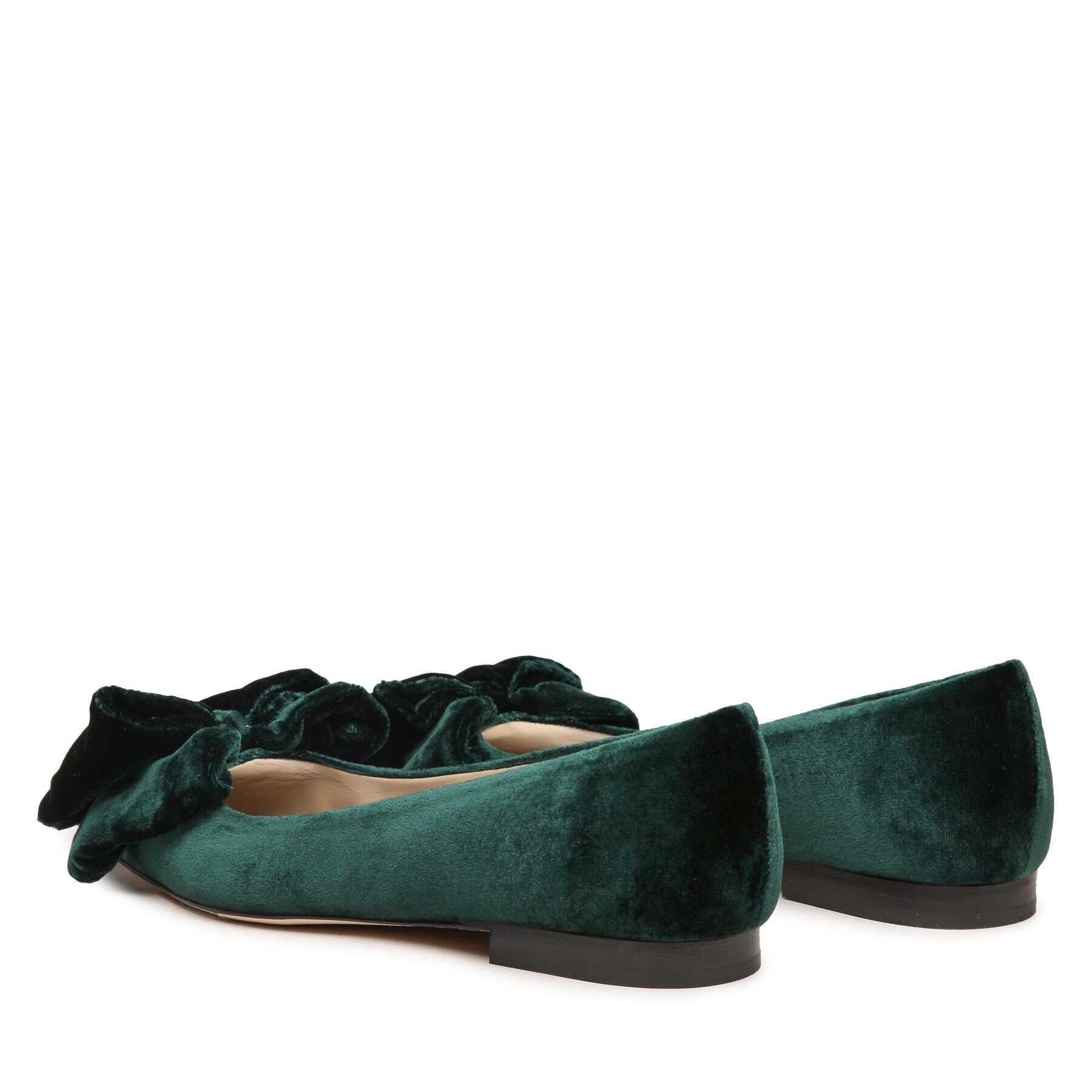 Custommade Балеринки Annabella Velvet 998620019 Зелен - Pepit.bg