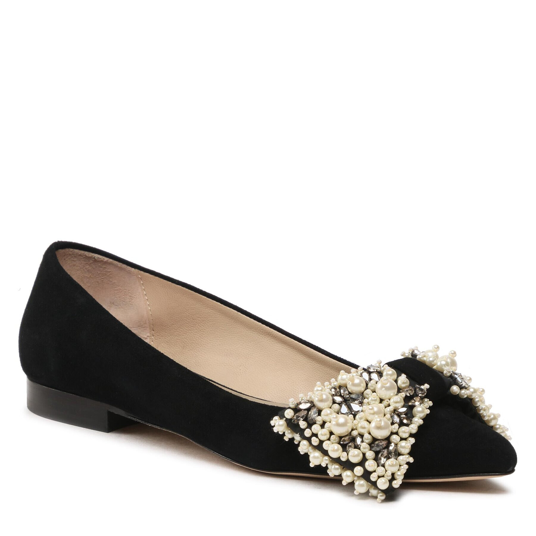 Custommade Балеринки Annabellas Suede 999606020 Черен - Pepit.bg