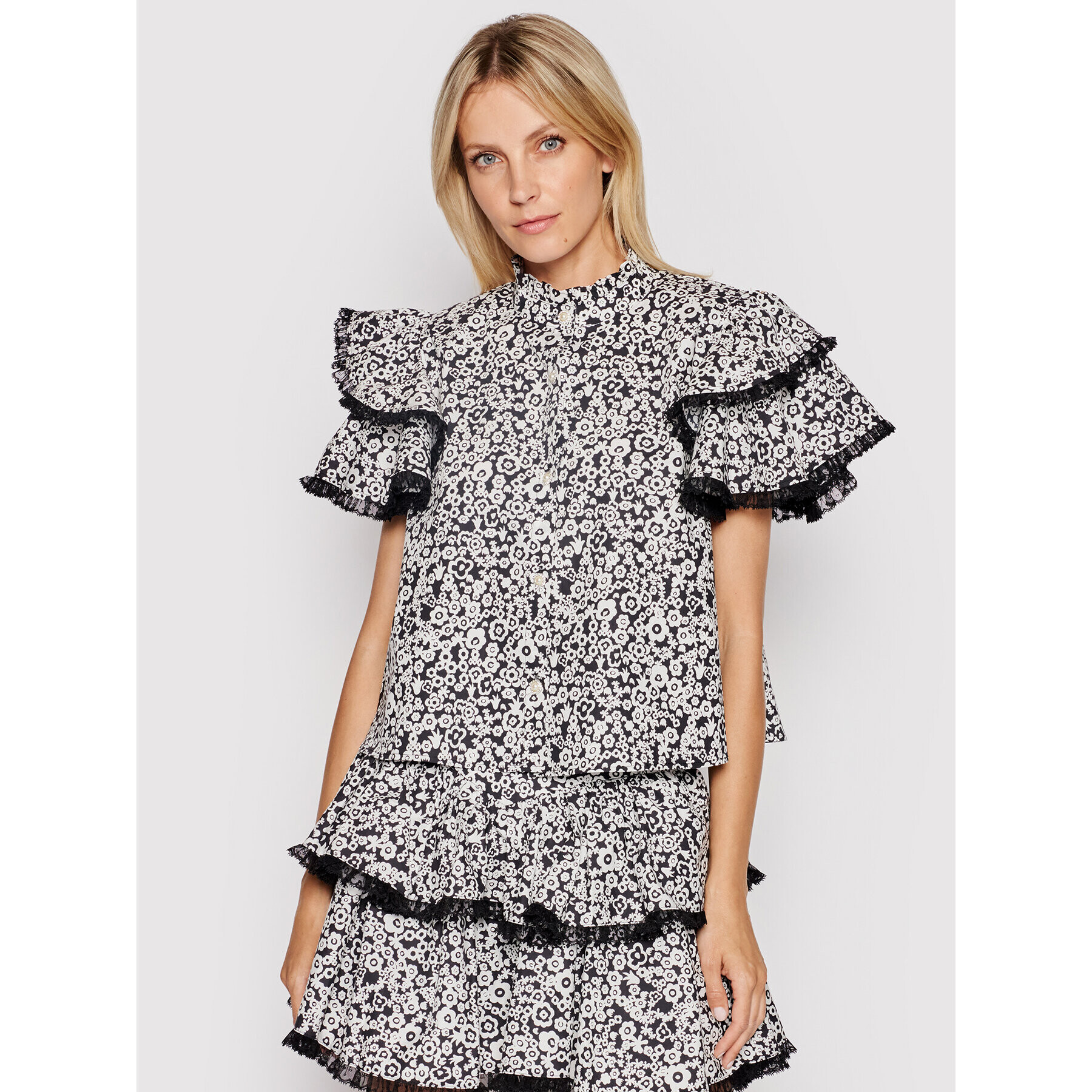 Custommade Блуза Betty 212377202 Черен Relaxed Fit - Pepit.bg