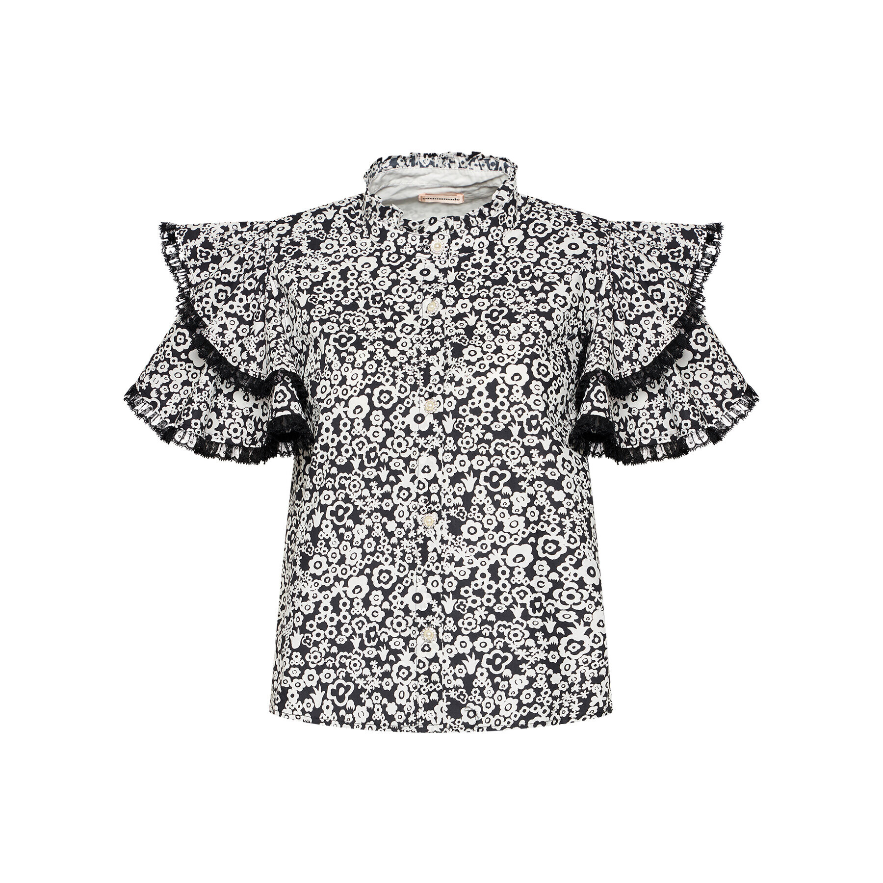 Custommade Блуза Betty 212377202 Черен Relaxed Fit - Pepit.bg