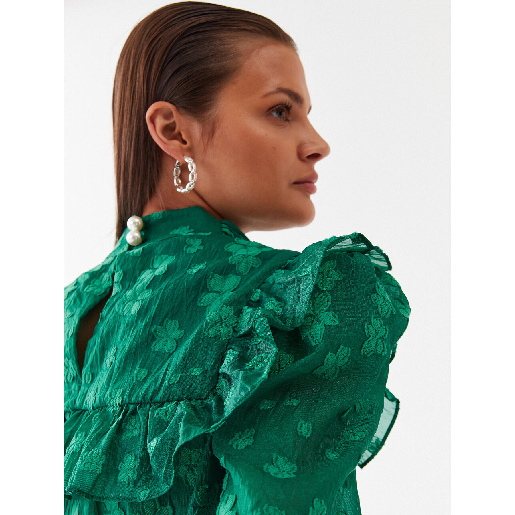 Custommade Блуза Vivica 999357205 Зелен Regular Fit - Pepit.bg