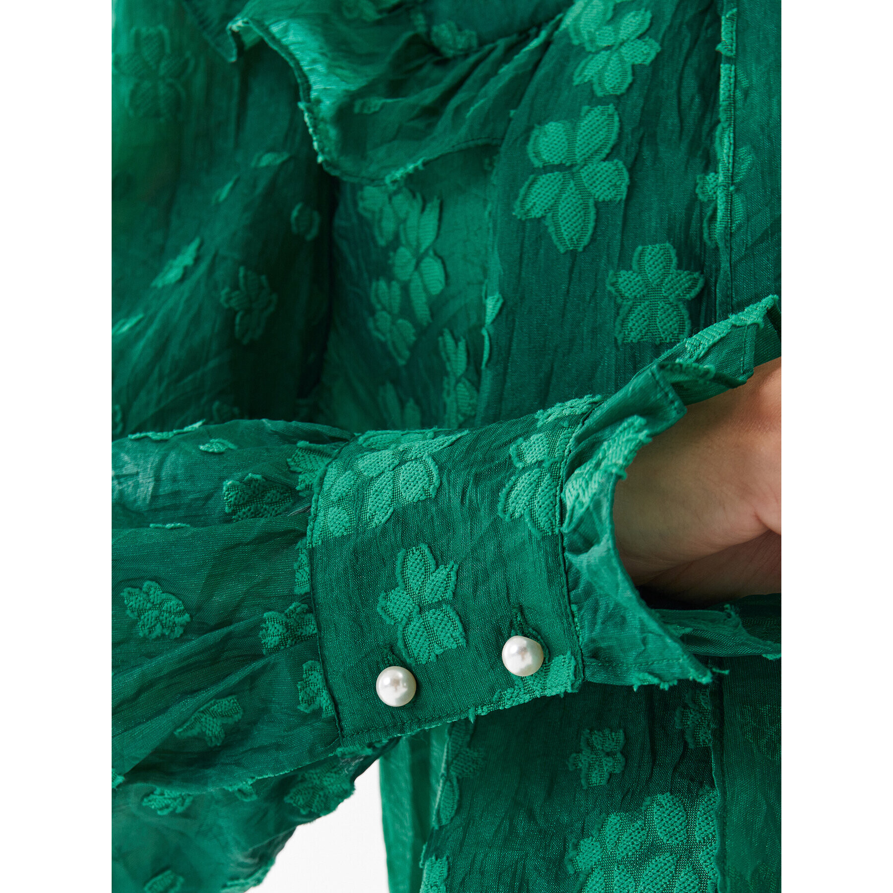 Custommade Блуза Vivica 999357205 Зелен Regular Fit - Pepit.bg