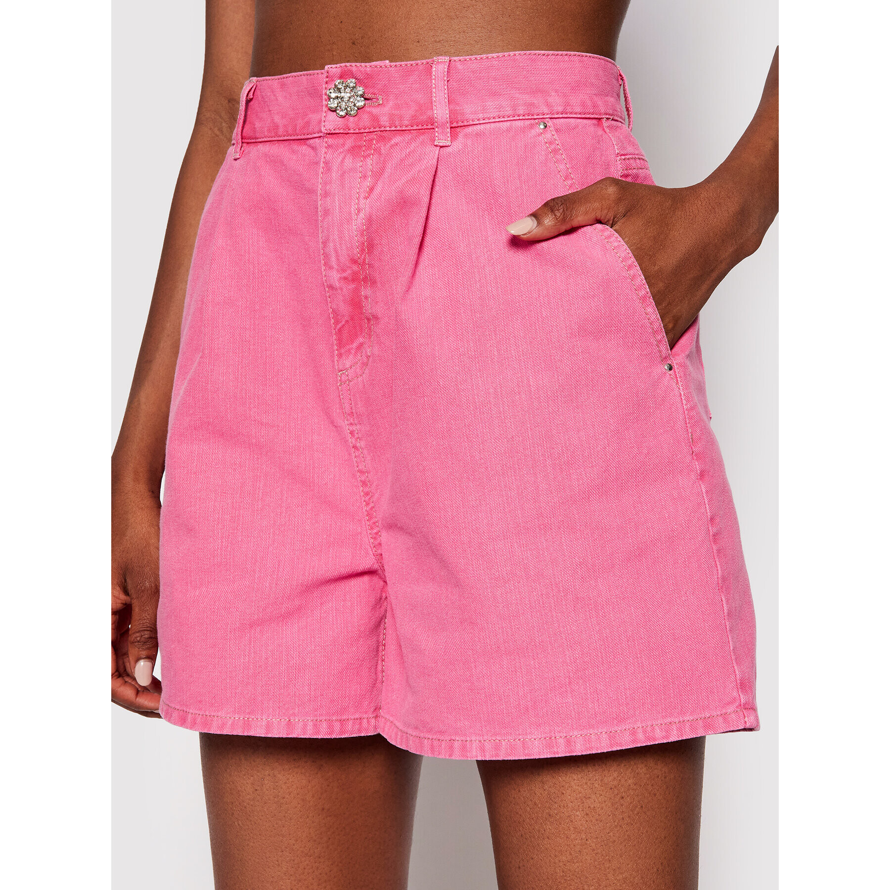 Custommade Дънкови шорти Nola 212510701 Розов Regular Fit - Pepit.bg