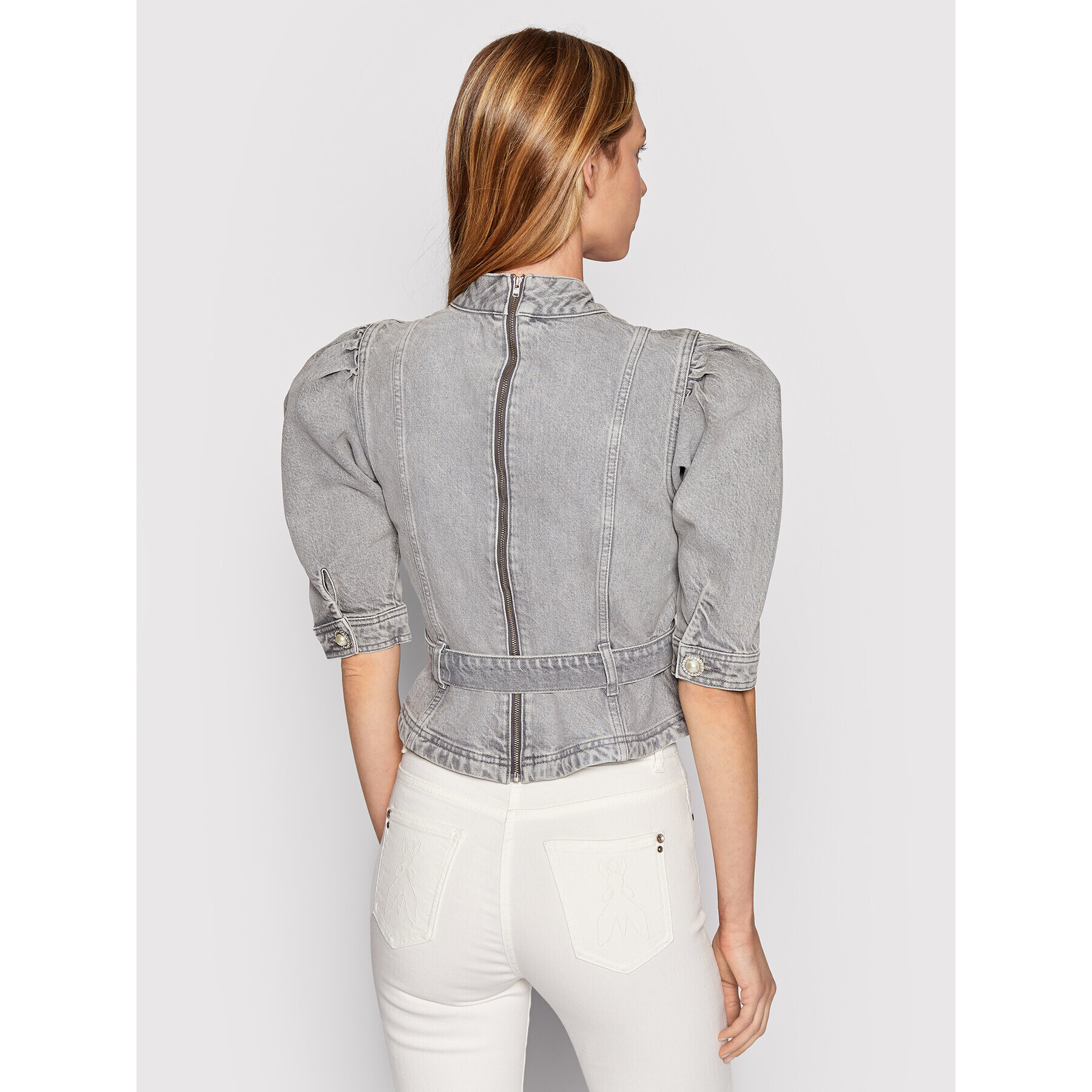 Custommade Дънково яке Natalia 999448225 Сив Regular Fit - Pepit.bg