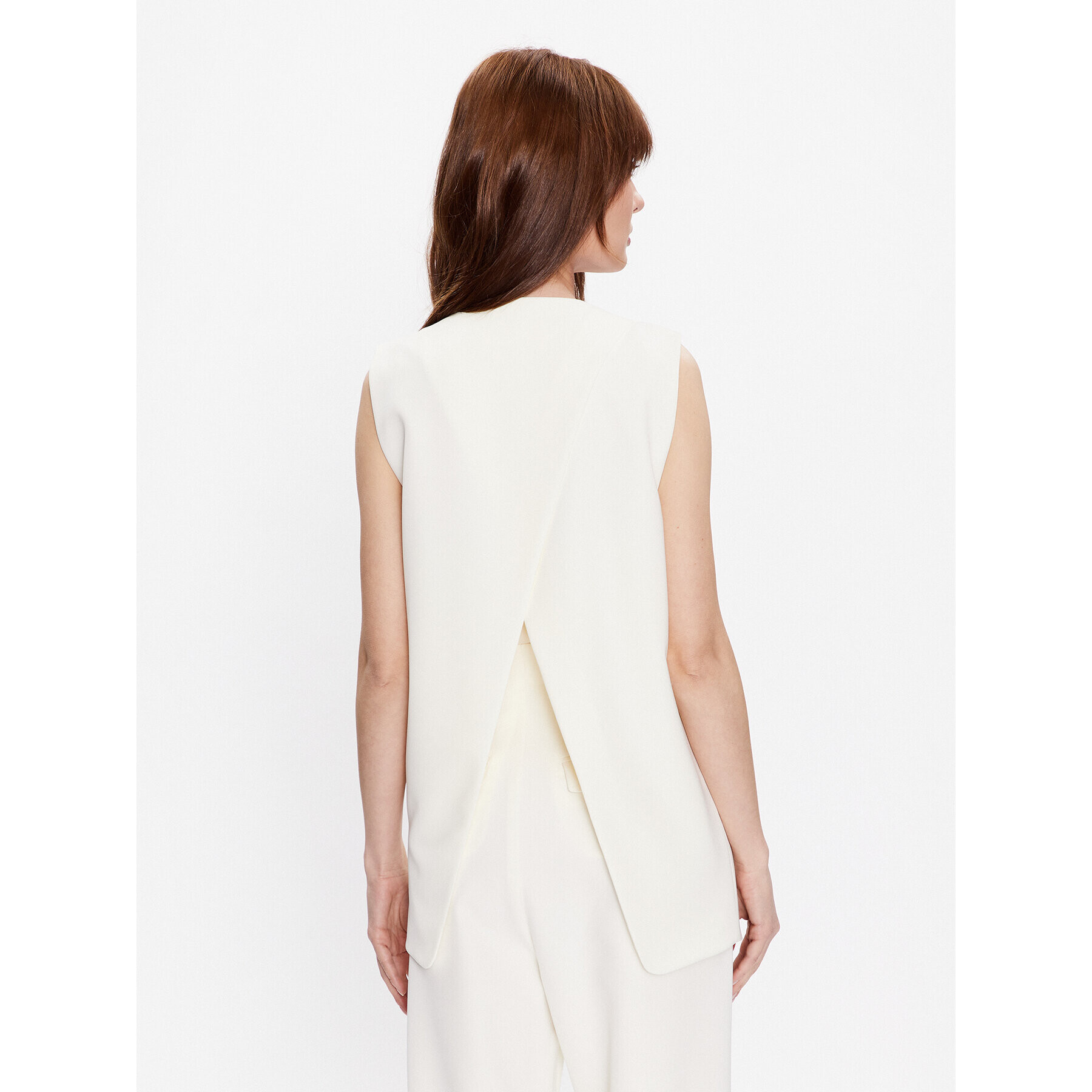 Custommade Елек Elena 999425848 Екрю Regular Fit - Pepit.bg