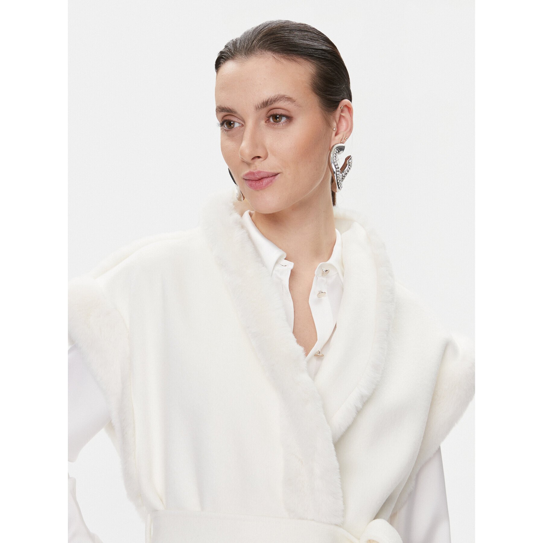 Custommade Елек Filicia 999527813 Екрю Regular Fit - Pepit.bg