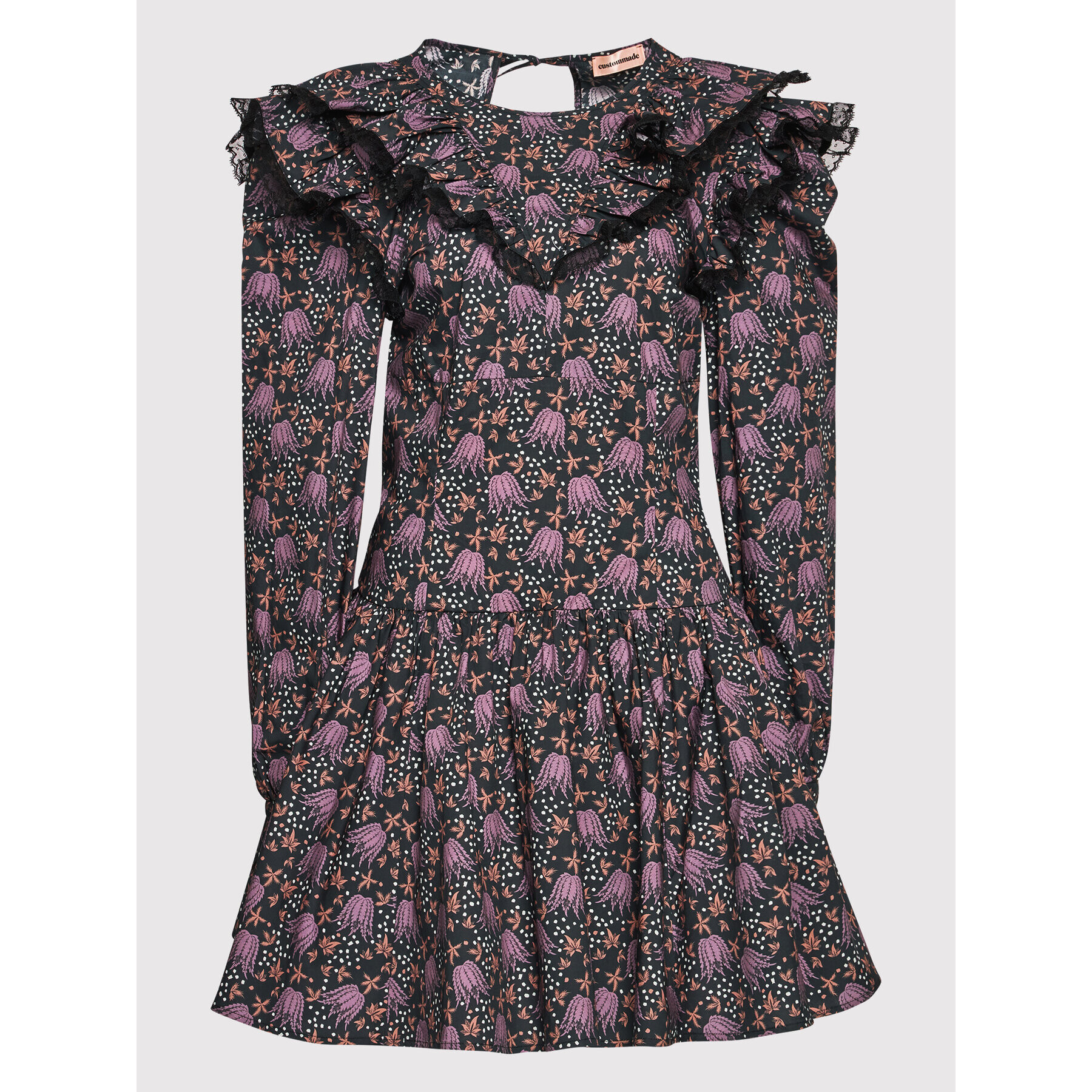 Custommade Ежедневна рокля Linah 999377408 Черен Regular Fit - Pepit.bg