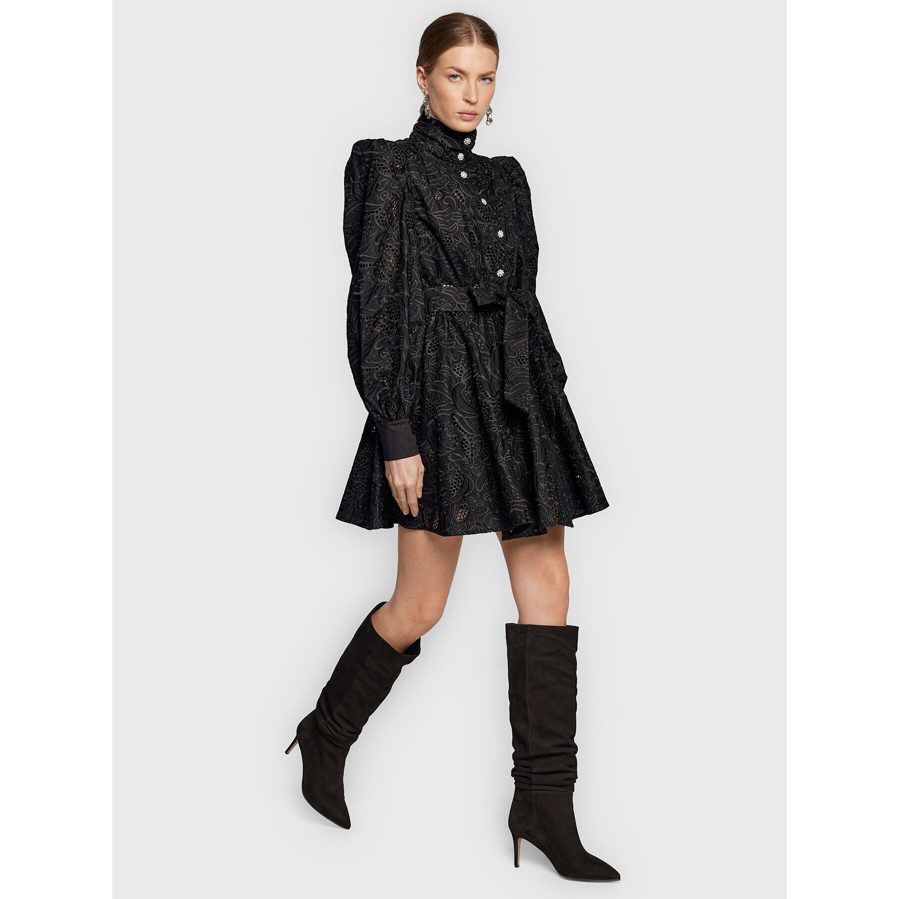 Custommade Ежедневна рокля Linnea 999370435 Черен Regular Fit - Pepit.bg
