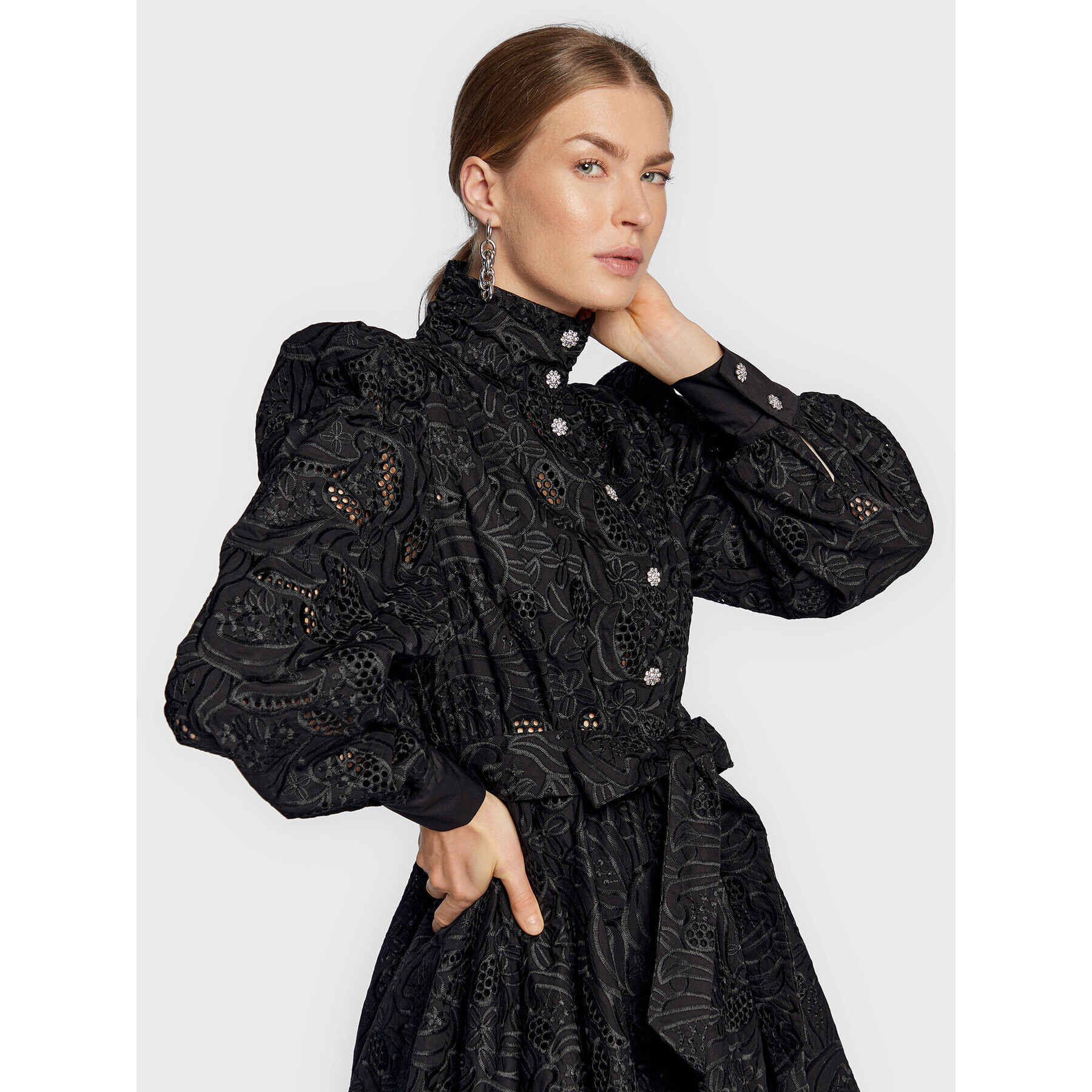 Custommade Ежедневна рокля Linnea 999370435 Черен Regular Fit - Pepit.bg