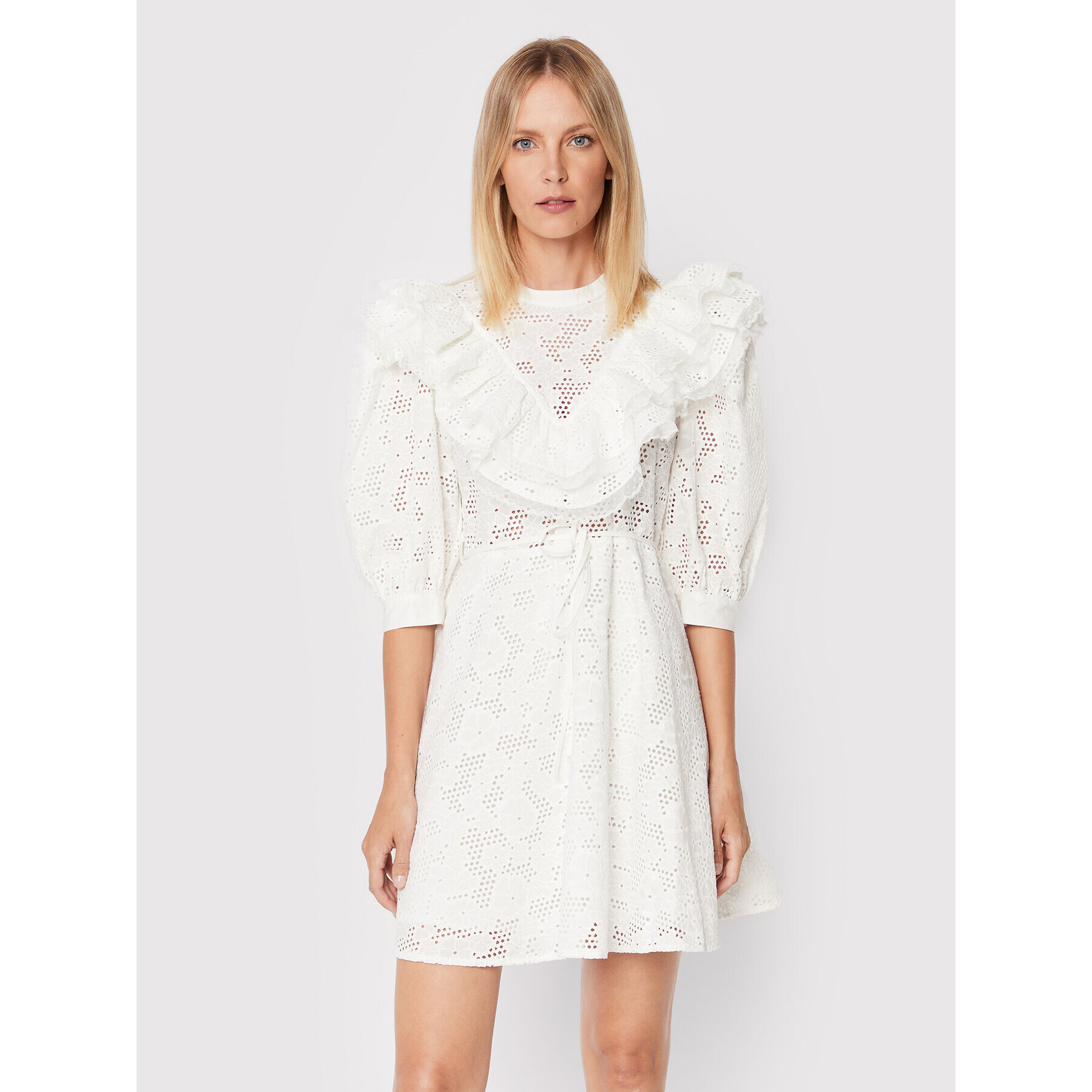 Custommade Ежедневна рокля Lysandra 999370418 Бял Regular Fit - Pepit.bg