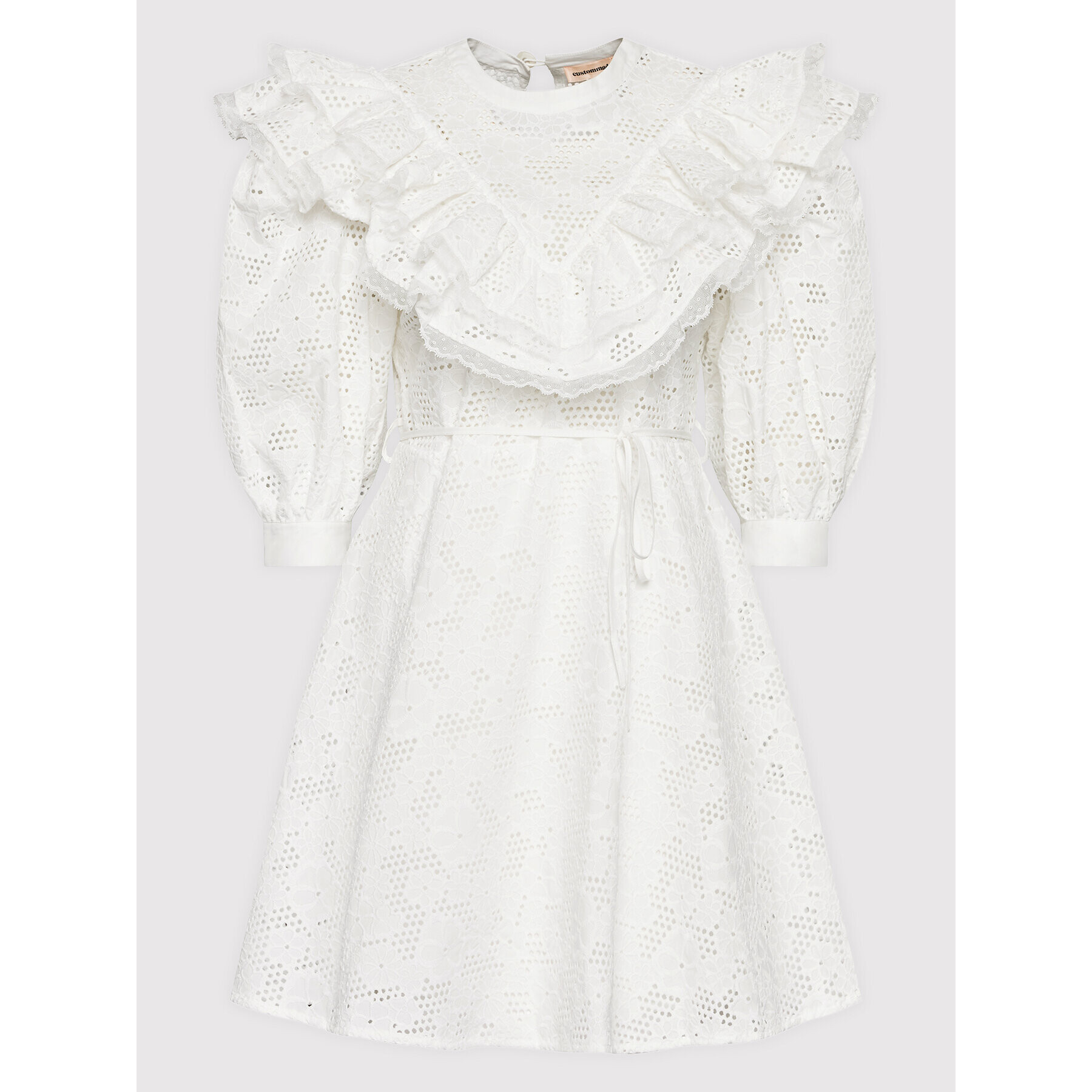 Custommade Ежедневна рокля Lysandra 999370418 Бял Regular Fit - Pepit.bg