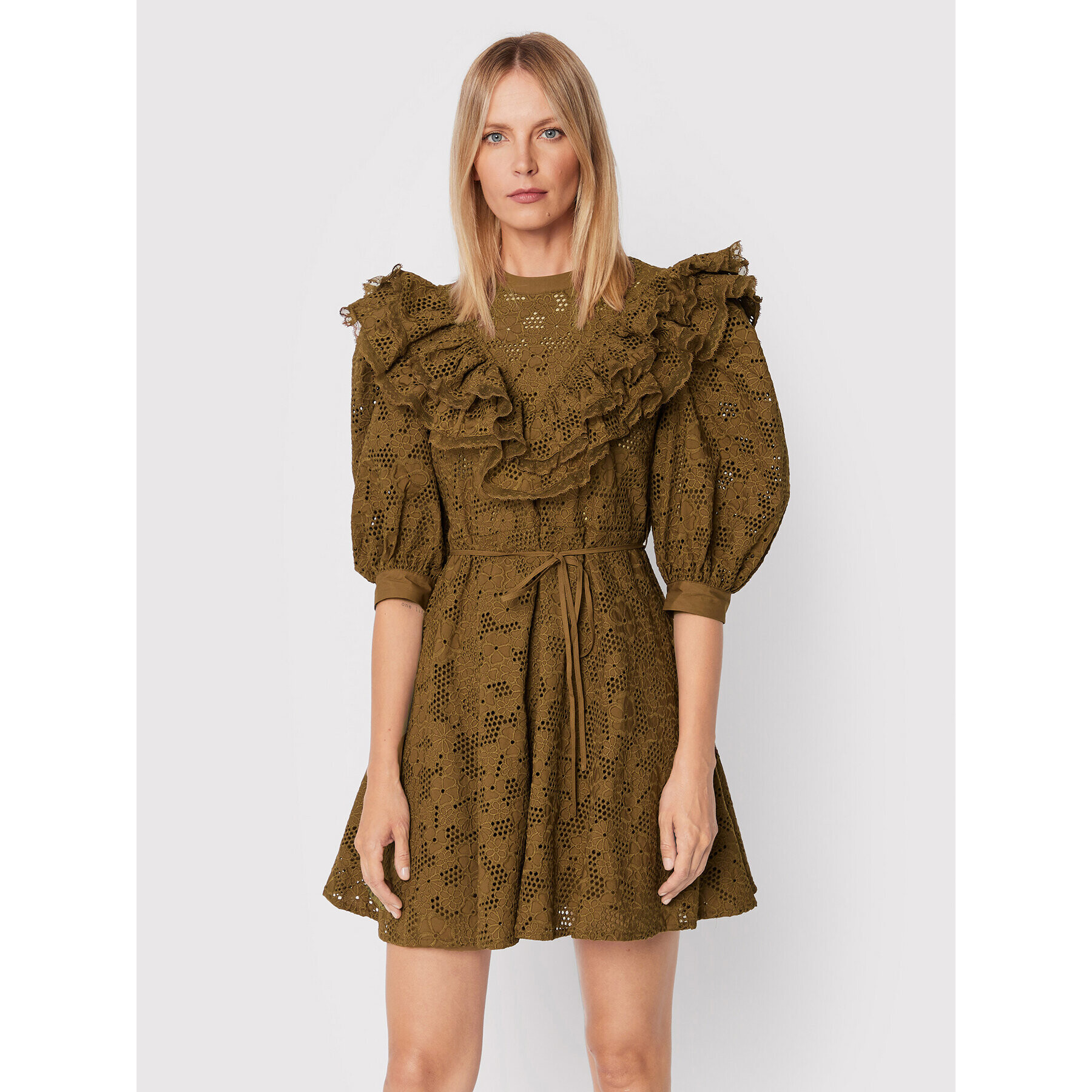 Custommade Ежедневна рокля Lysandra 999370418 Кафяв Regular Fit - Pepit.bg