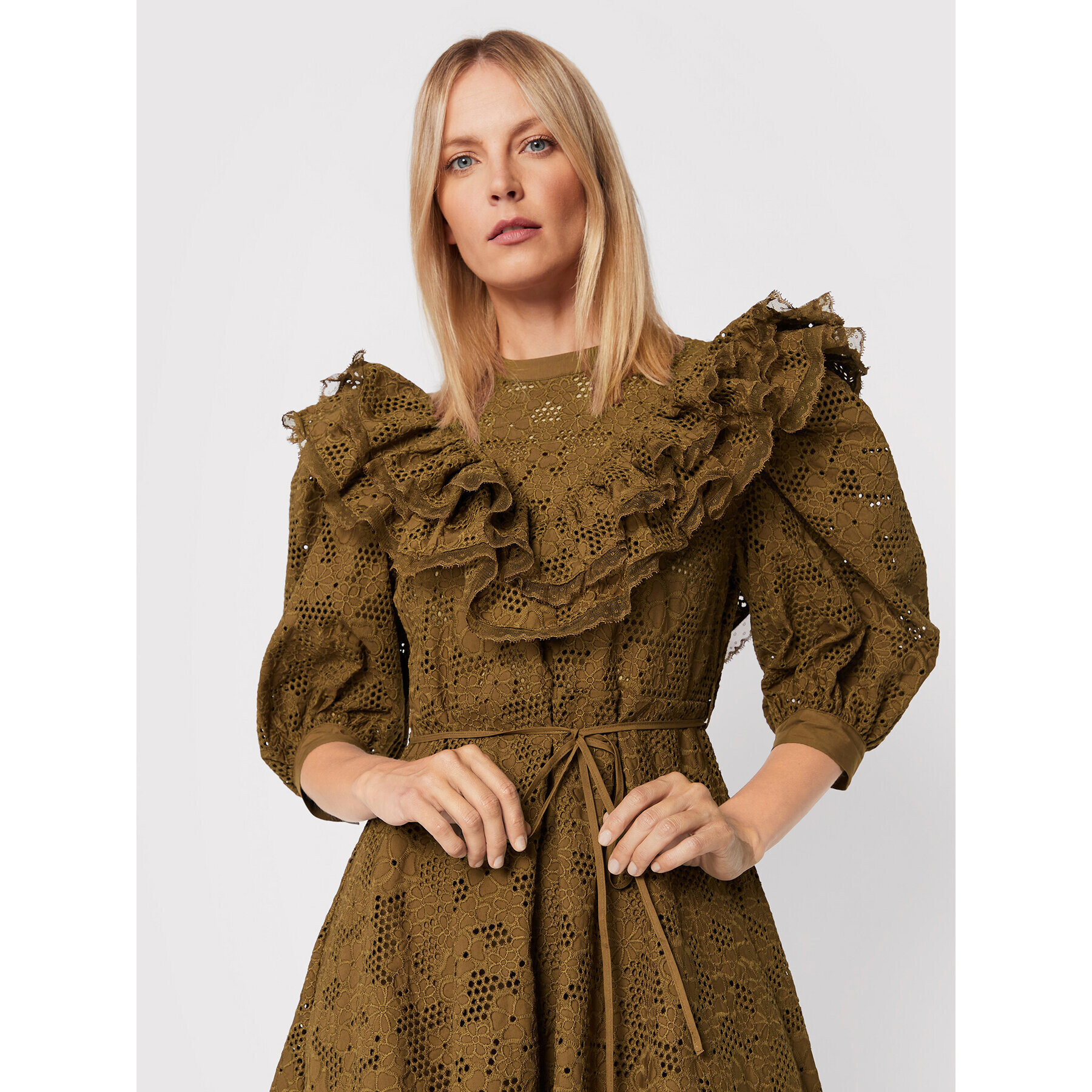 Custommade Ежедневна рокля Lysandra 999370418 Кафяв Regular Fit - Pepit.bg