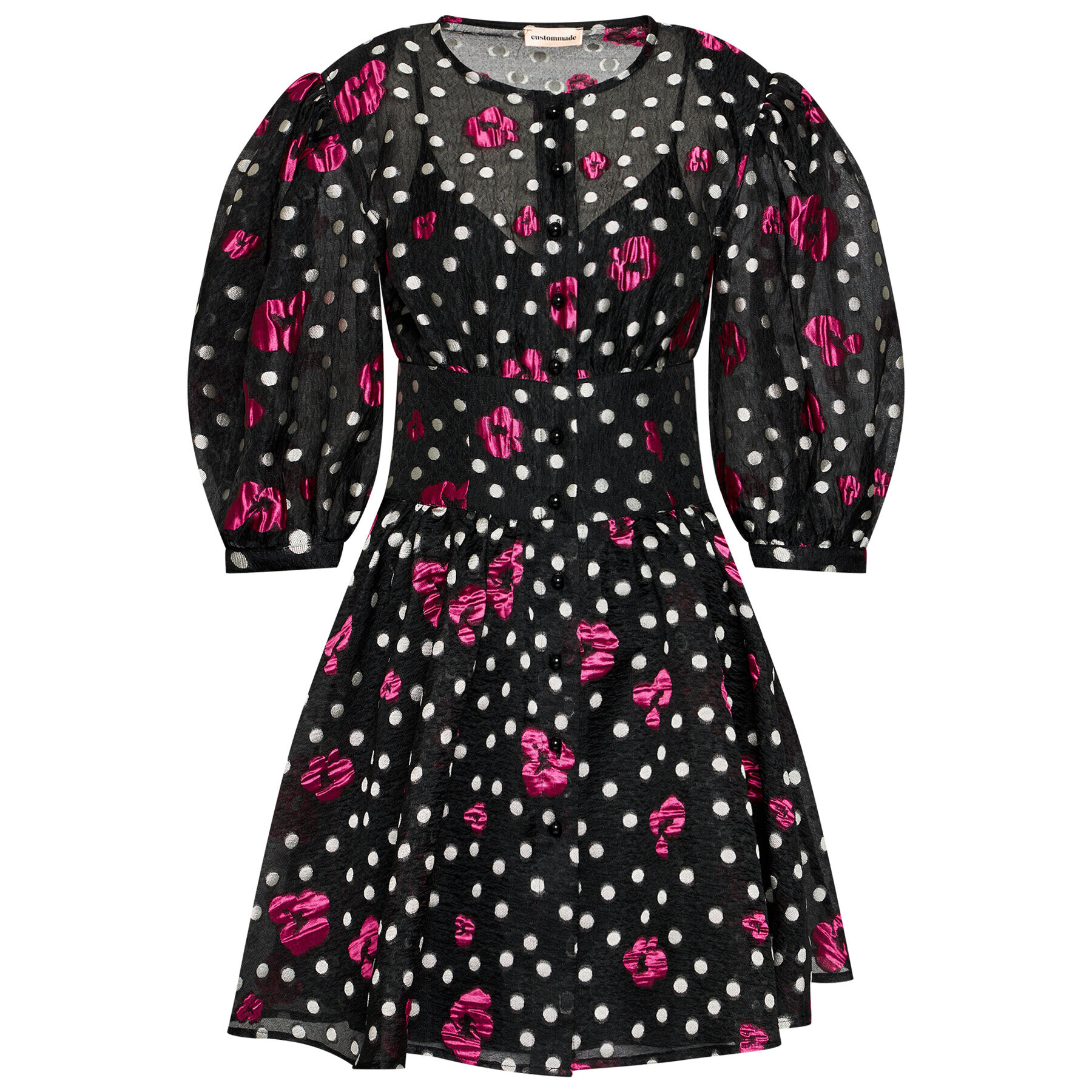 Custommade Коктейлна рокля Luina 212395414 Черен Regular Fit - Pepit.bg