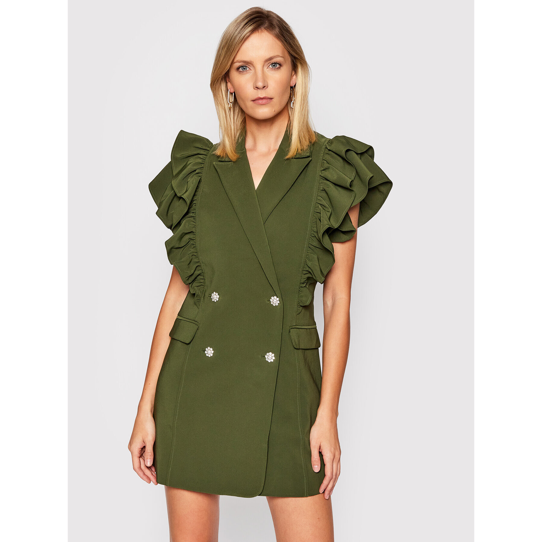 Custommade Коктейлна рокля Kobane 213425401 Зелен Regular Fit - Pepit.bg