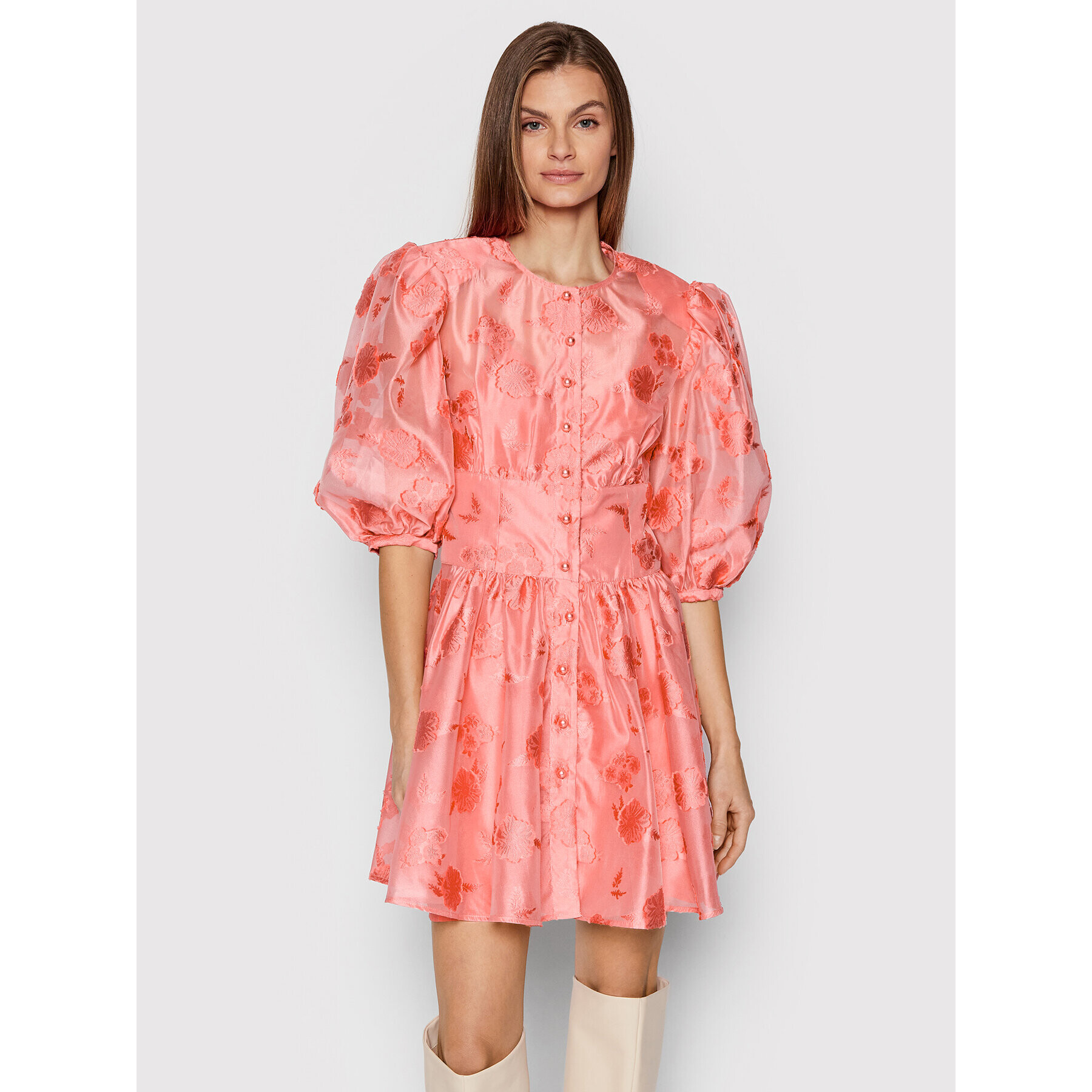 Custommade Коктейлна рокля Lulia 999323414 Розов Regular Fit - Pepit.bg