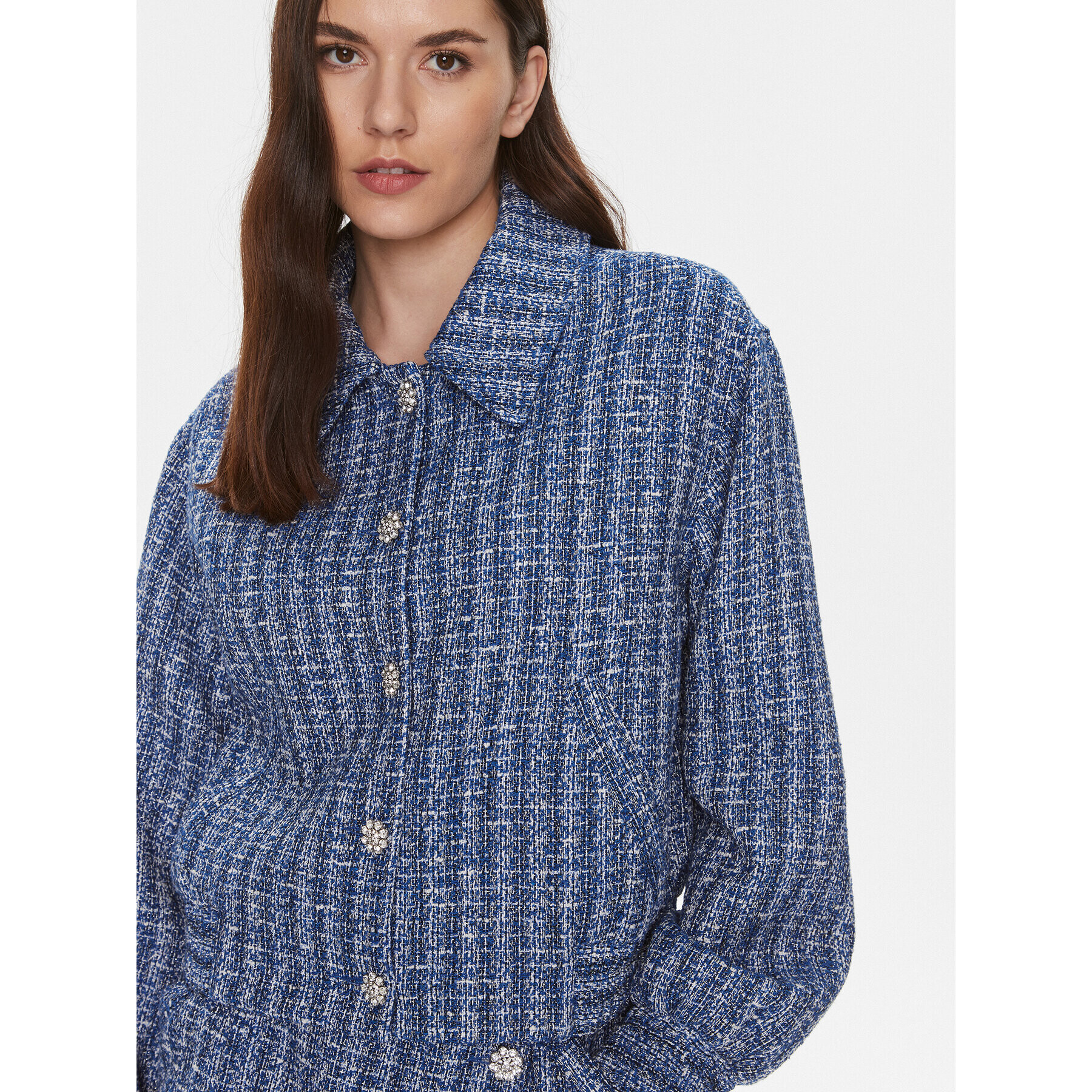 Custommade Преходно яке Frances 999830881 Син Relaxed Fit - Pepit.bg