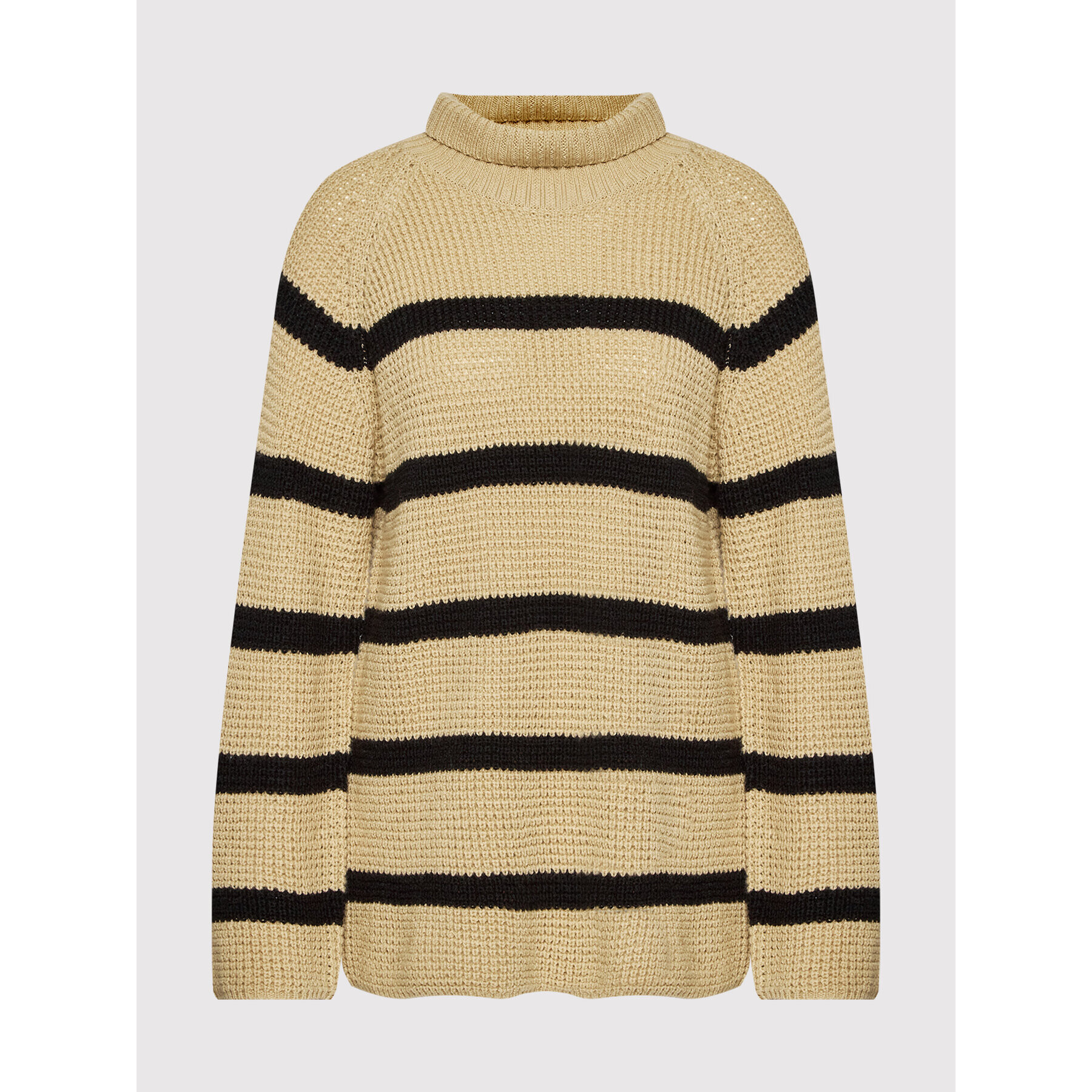 Custommade Пуловер Talna Stripes 999212319 Бежов Relaxed Fit - Pepit.bg