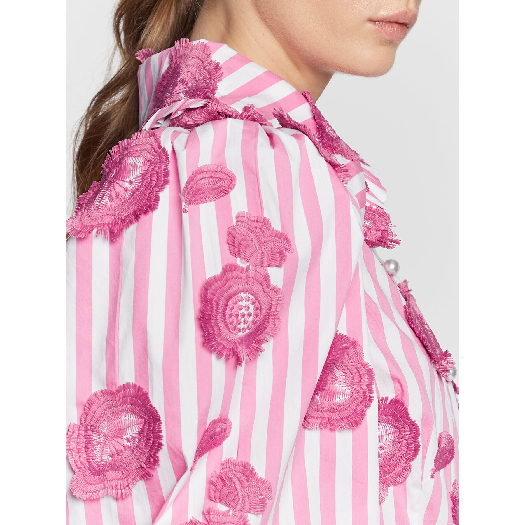 Custommade Рокля тип риза Keira 999326430 Розов Regular Fit - Pepit.bg