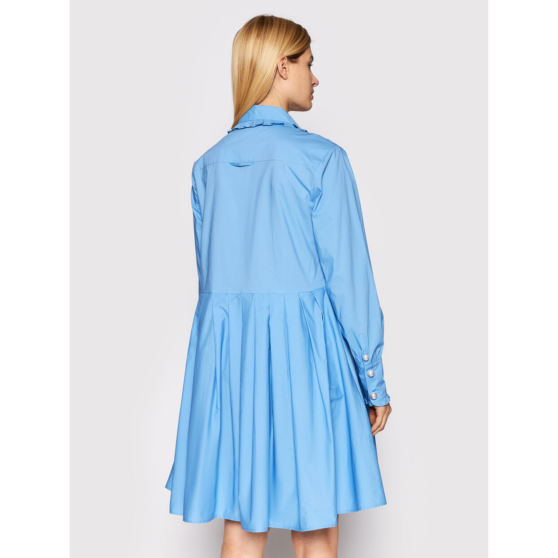 Custommade Рокля тип риза Lamia 999369404 Син Relaxed Fit - Pepit.bg