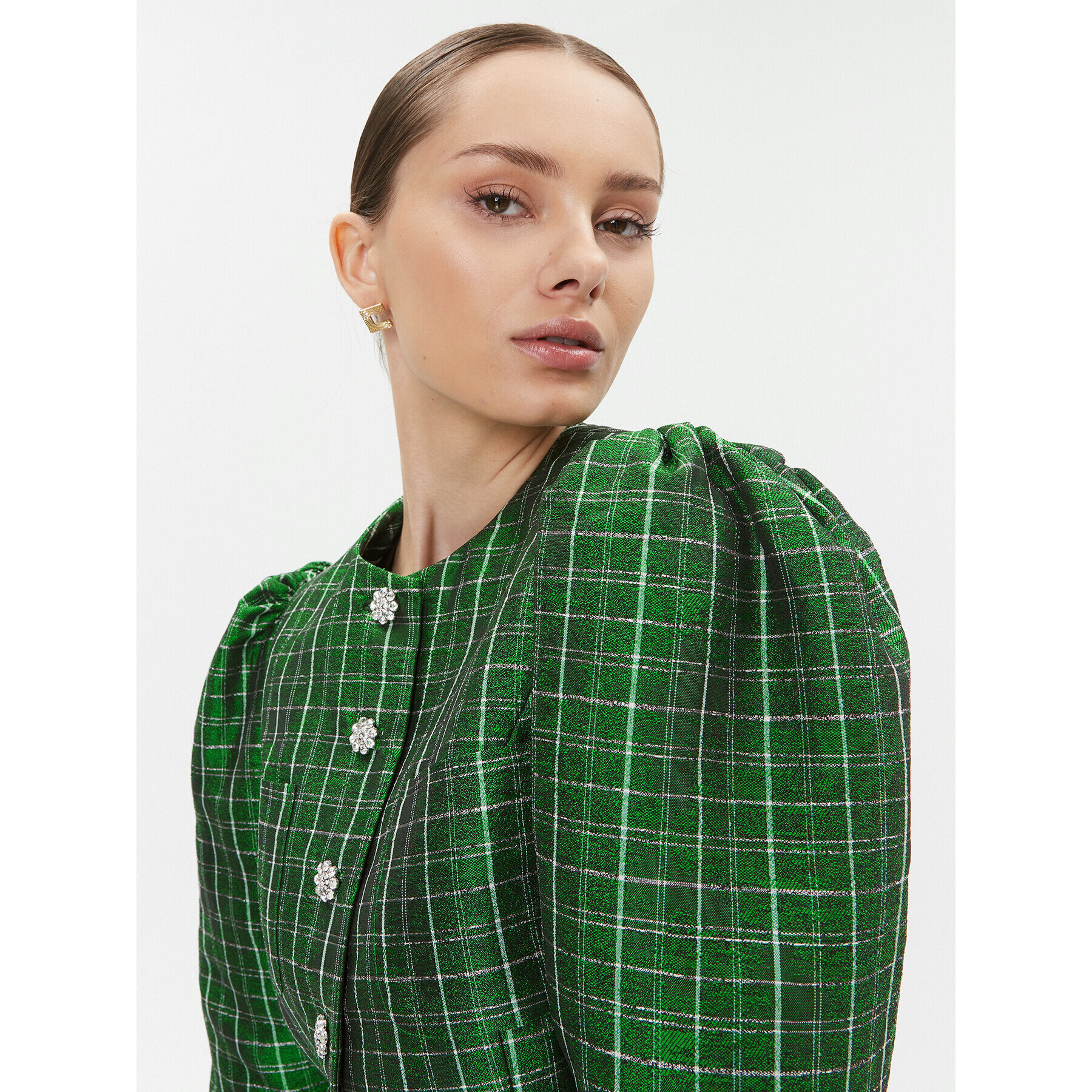 Custommade Сако Gresina 999499867 Зелен Relaxed Fit - Pepit.bg