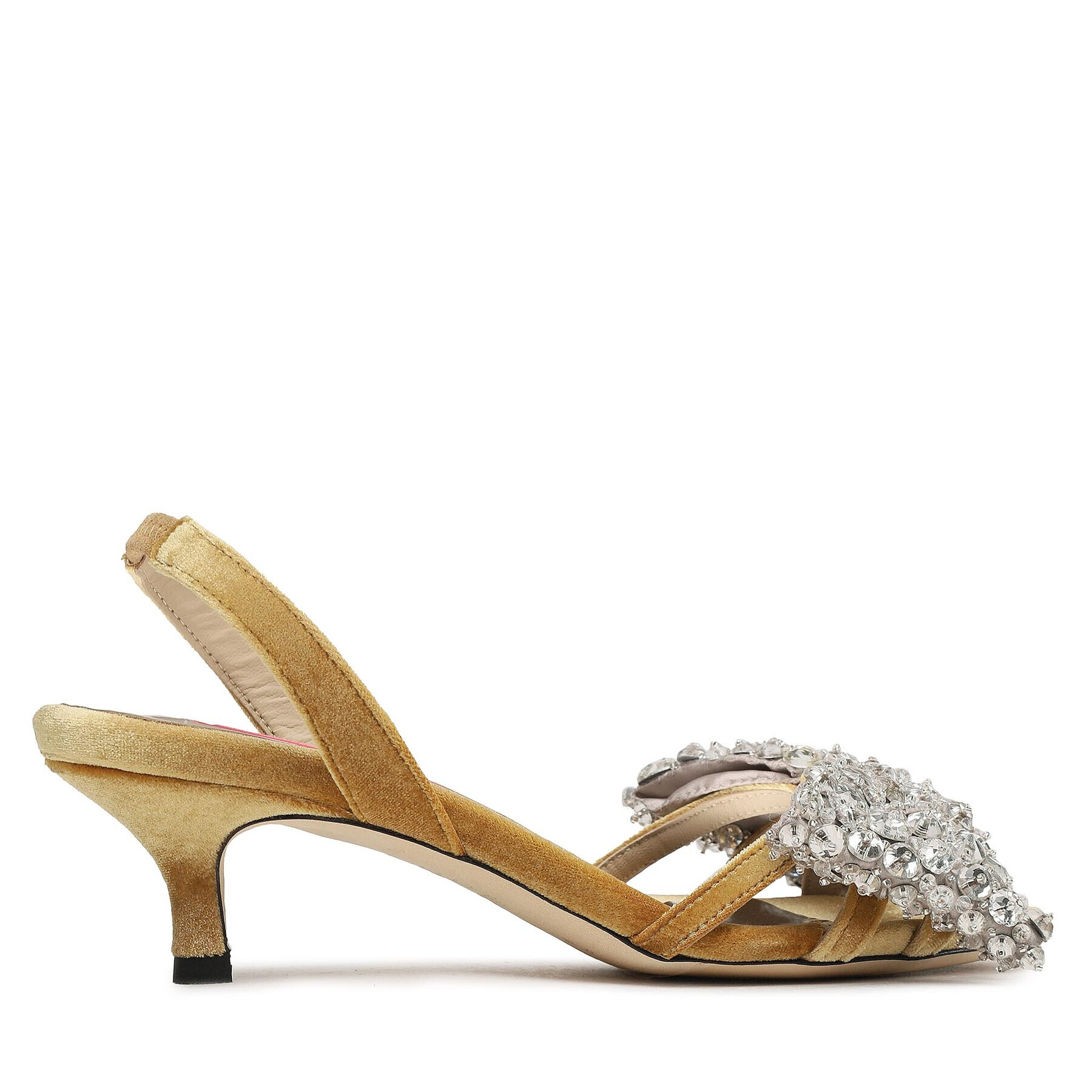 Custommade Сандали Ambla Crystal Bow 999620025 Кафяв - Pepit.bg