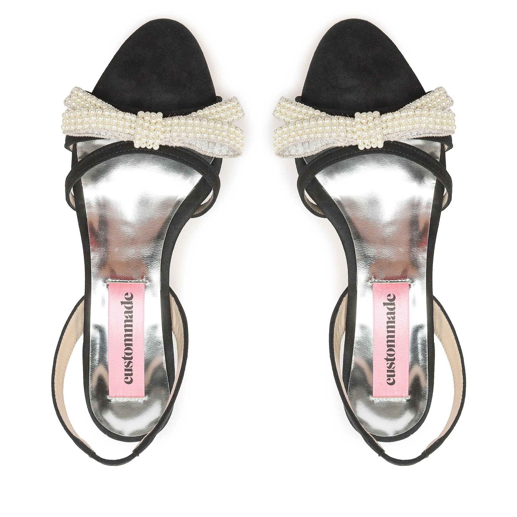 Custommade Сандали Ambla Pearl Bow 999621025 Черен - Pepit.bg