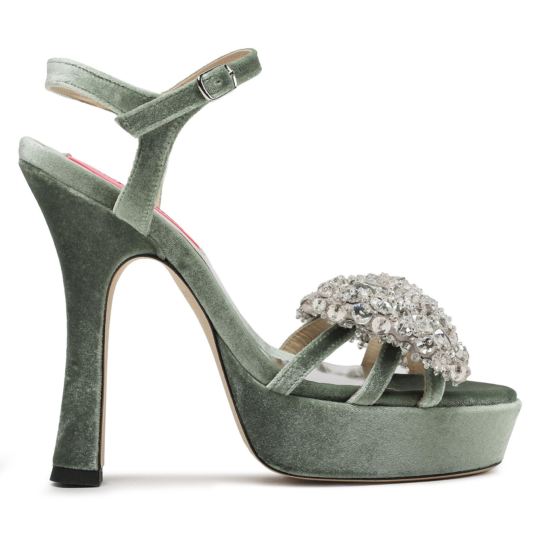 Custommade Сандали Arlina Crystal Bow 999620047 Зелен - Pepit.bg