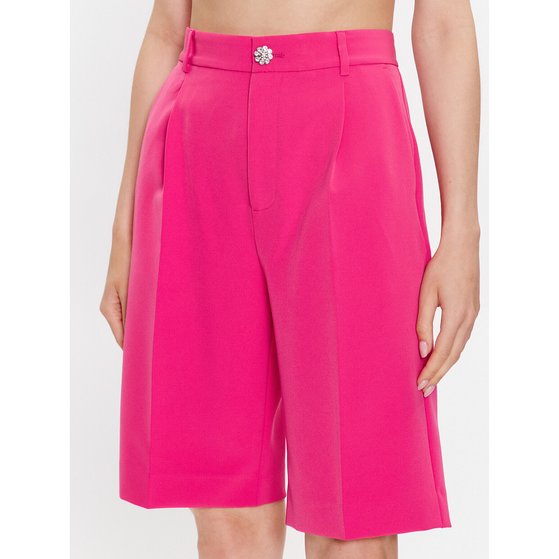 Custommade Шорти от плат Nilda 999425716 Розов Regular Fit - Pepit.bg