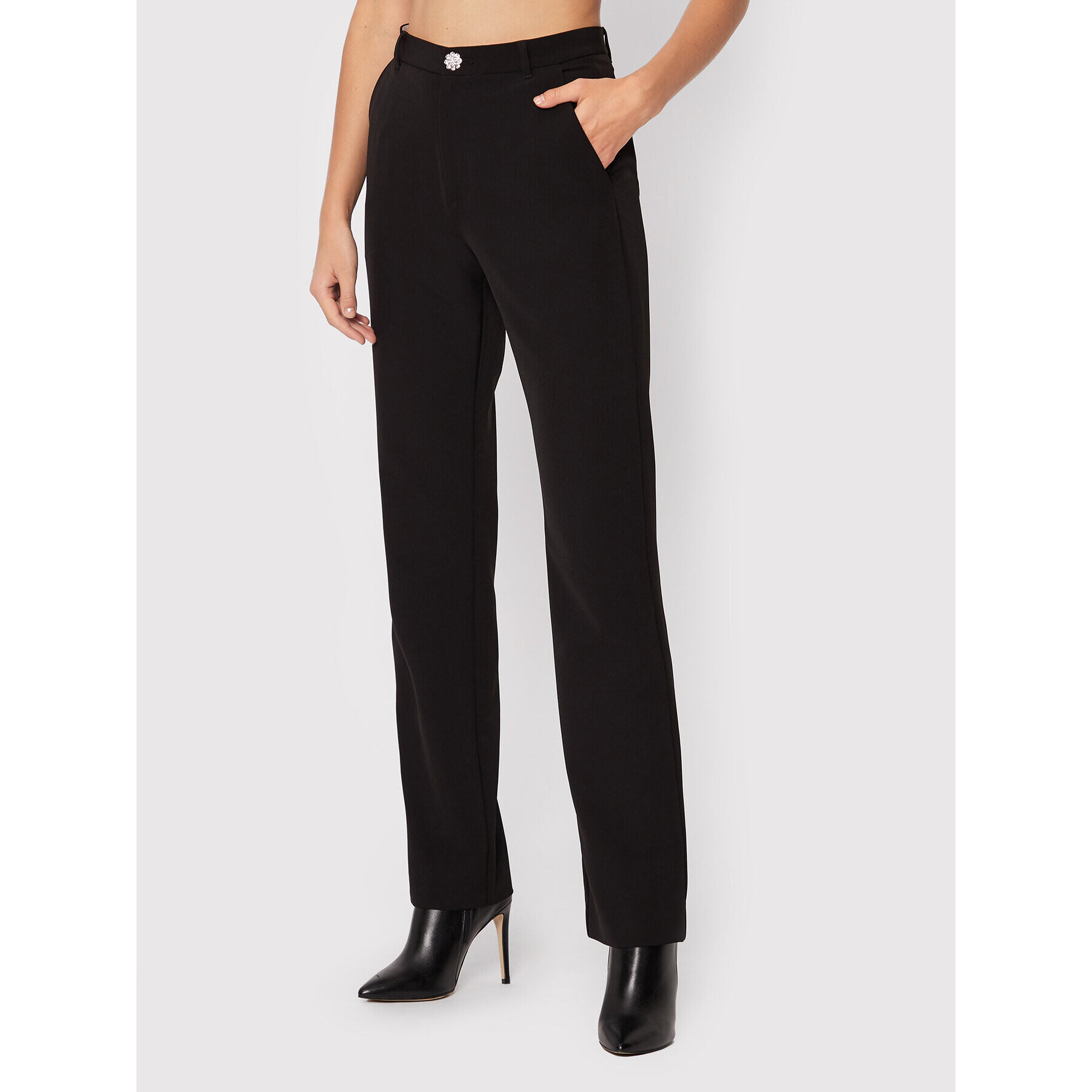 Custommade Текстилни панталони Otilia 999425525 Черен Regular Fit - Pepit.bg