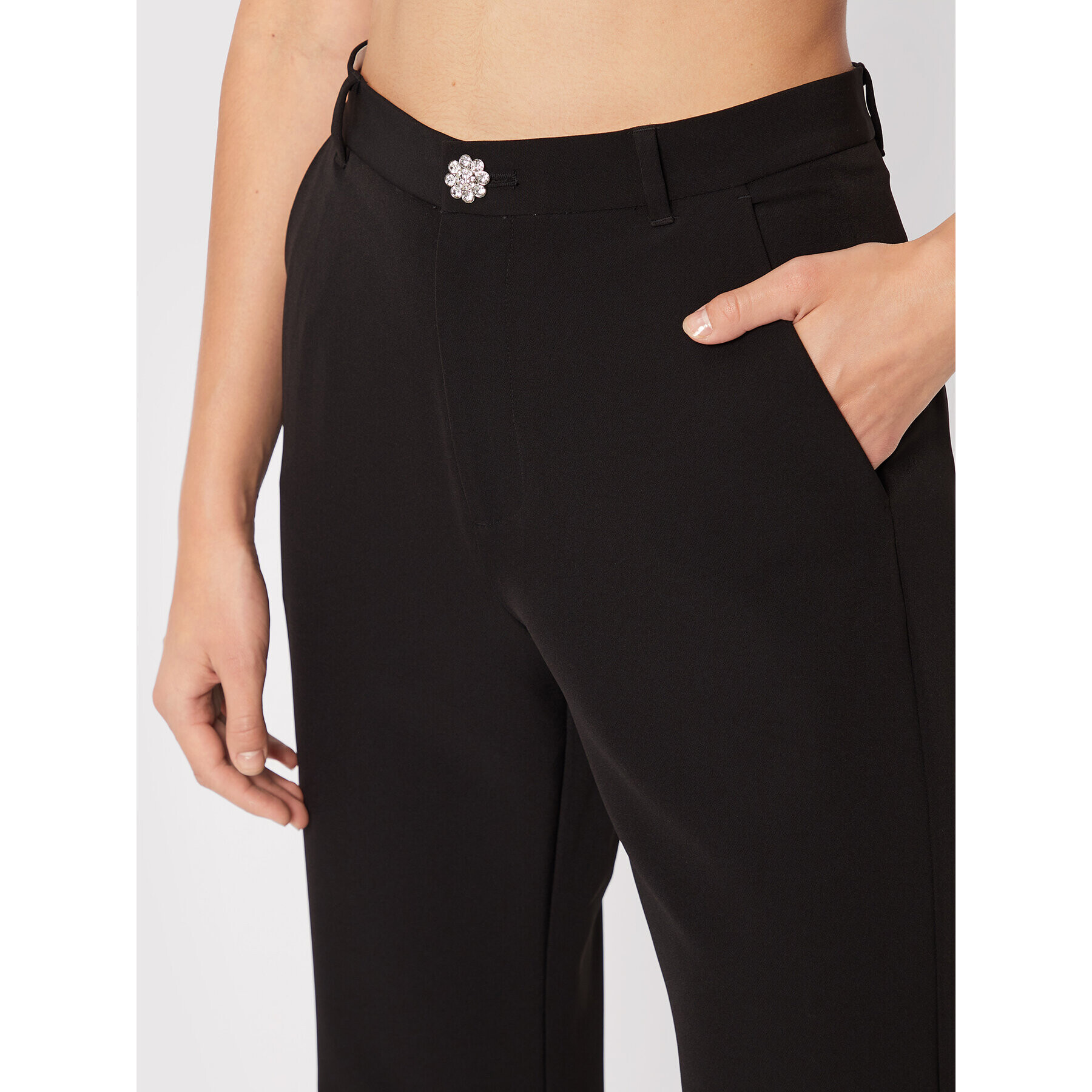 Custommade Текстилни панталони Otilia 999425525 Черен Regular Fit - Pepit.bg