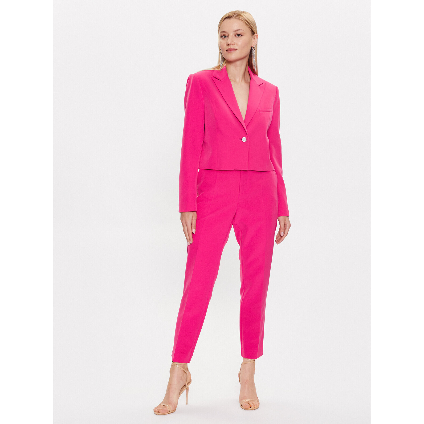 Custommade Текстилни панталони Paloma 999425545 Розов Regular Fit - Pepit.bg