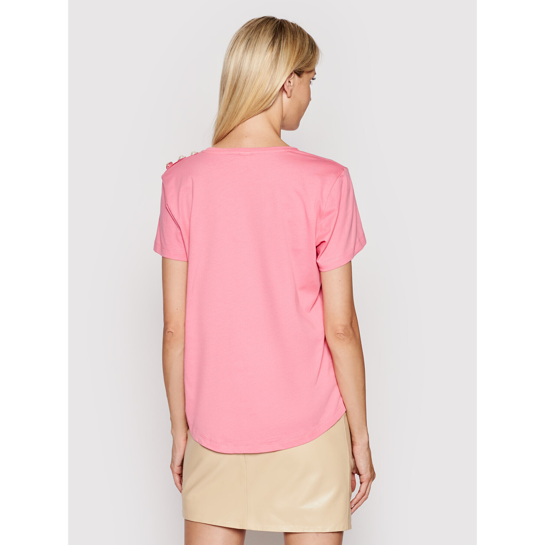 Custommade Тишърт Molly 999114105 Розов Regular Fit - Pepit.bg
