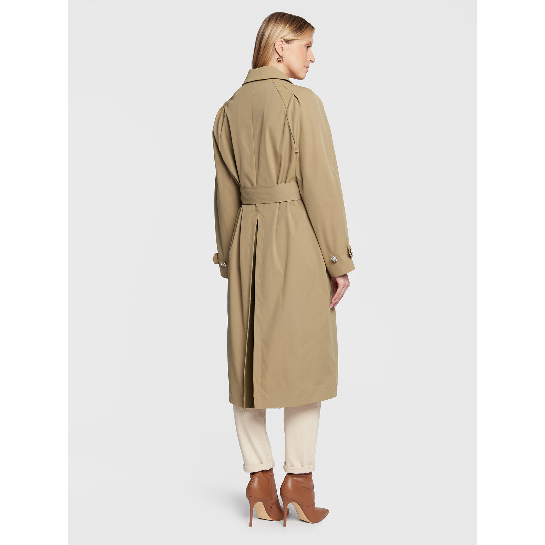 Custommade Тренч Flora 999502828 Зелен Regular Fit - Pepit.bg