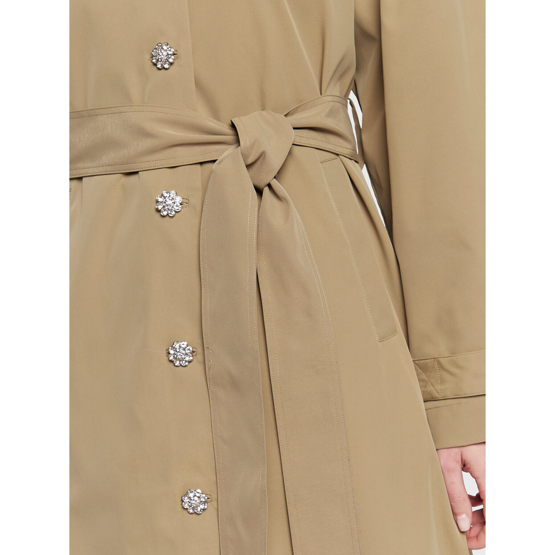 Custommade Тренч Flora 999502828 Зелен Regular Fit - Pepit.bg