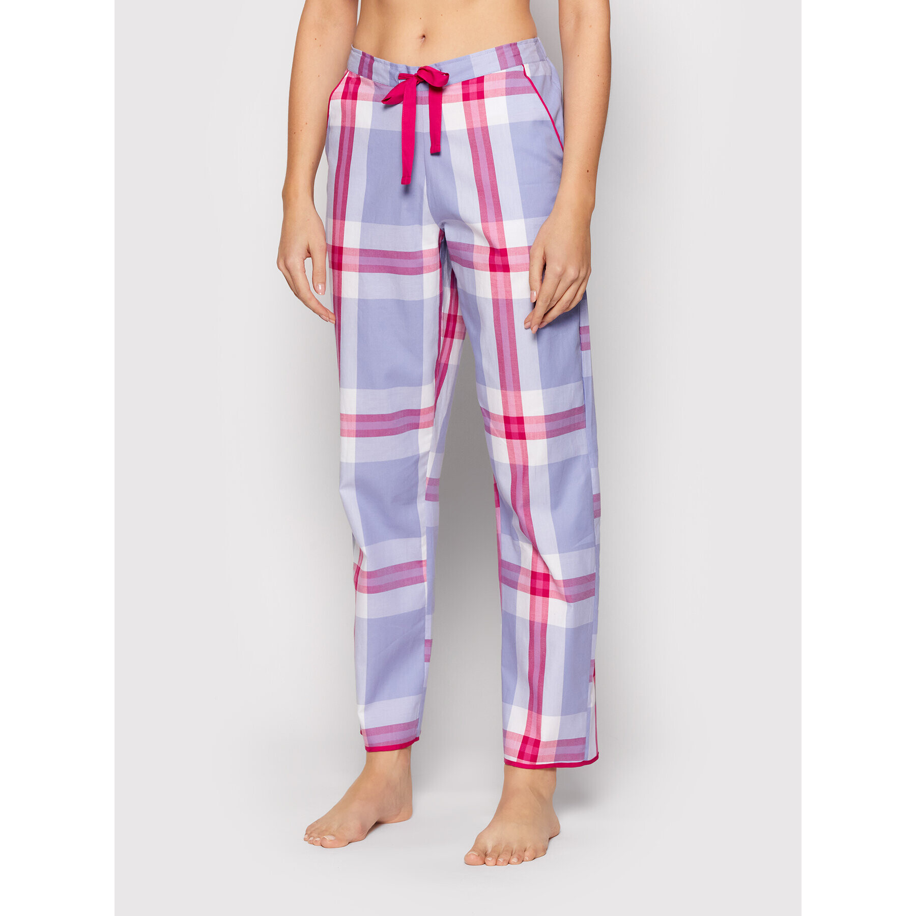 Cyberjammies Долнище на пижама Carrie Check 9058 Виолетов Relaxed Fit - Pepit.bg