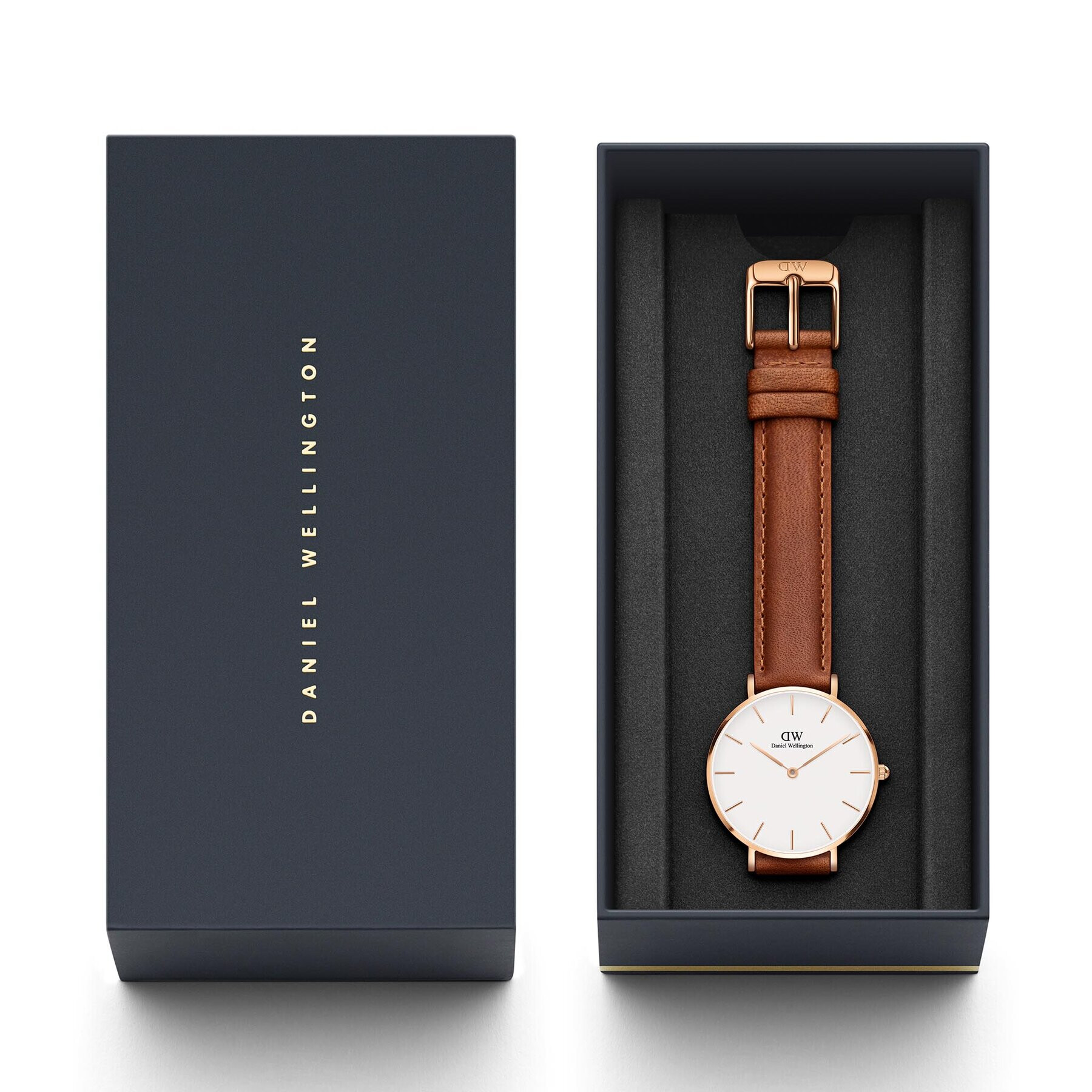 Daniel Wellington Часовник Classic Petite Durham DW00100172 Кафяв - Pepit.bg