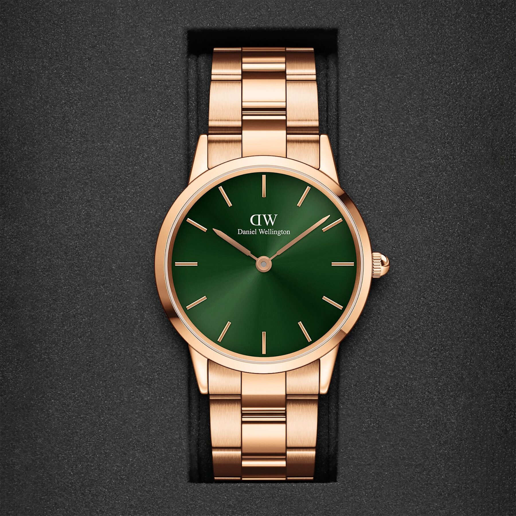 Daniel Wellington Часовник iconic Emerald DW00100419 Златист - Pepit.bg